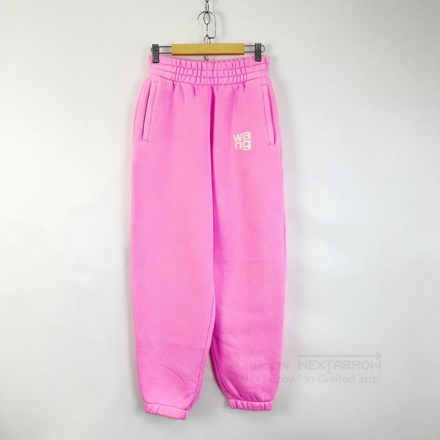 Alexander Wang Alexander Wang Pink Foam Logo Cuffed Sweatpants. Size 22" - 1 Thumbnail
