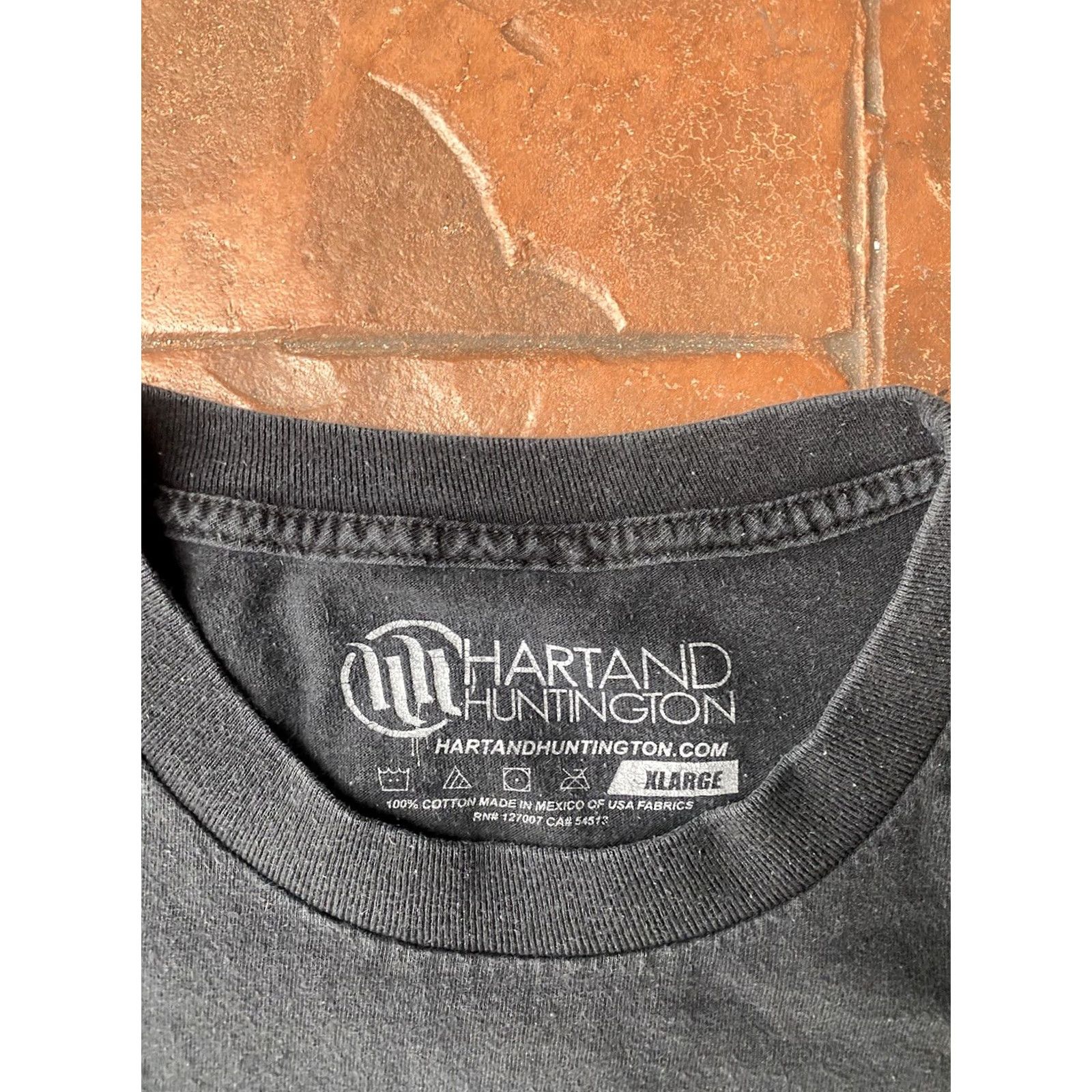 Vintage Hart & Huntington Y2K Tattoo Skull T-Shirt XL Black Crew Neck Short Sleeve Men Size US XL / EU 56 / 4 - 3 Thumbnail