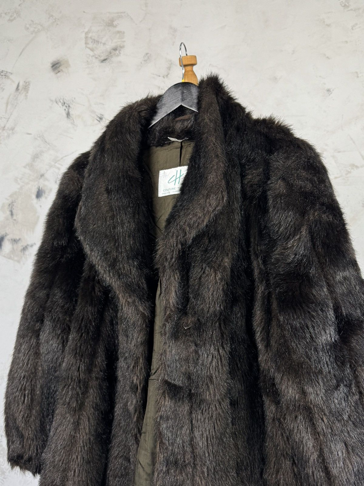 Vintage Vintage Couture Helene Faux Fur Coat Size M - L UK 18 US 16 Size L / US 10 / IT 46 - 4 Thumbnail