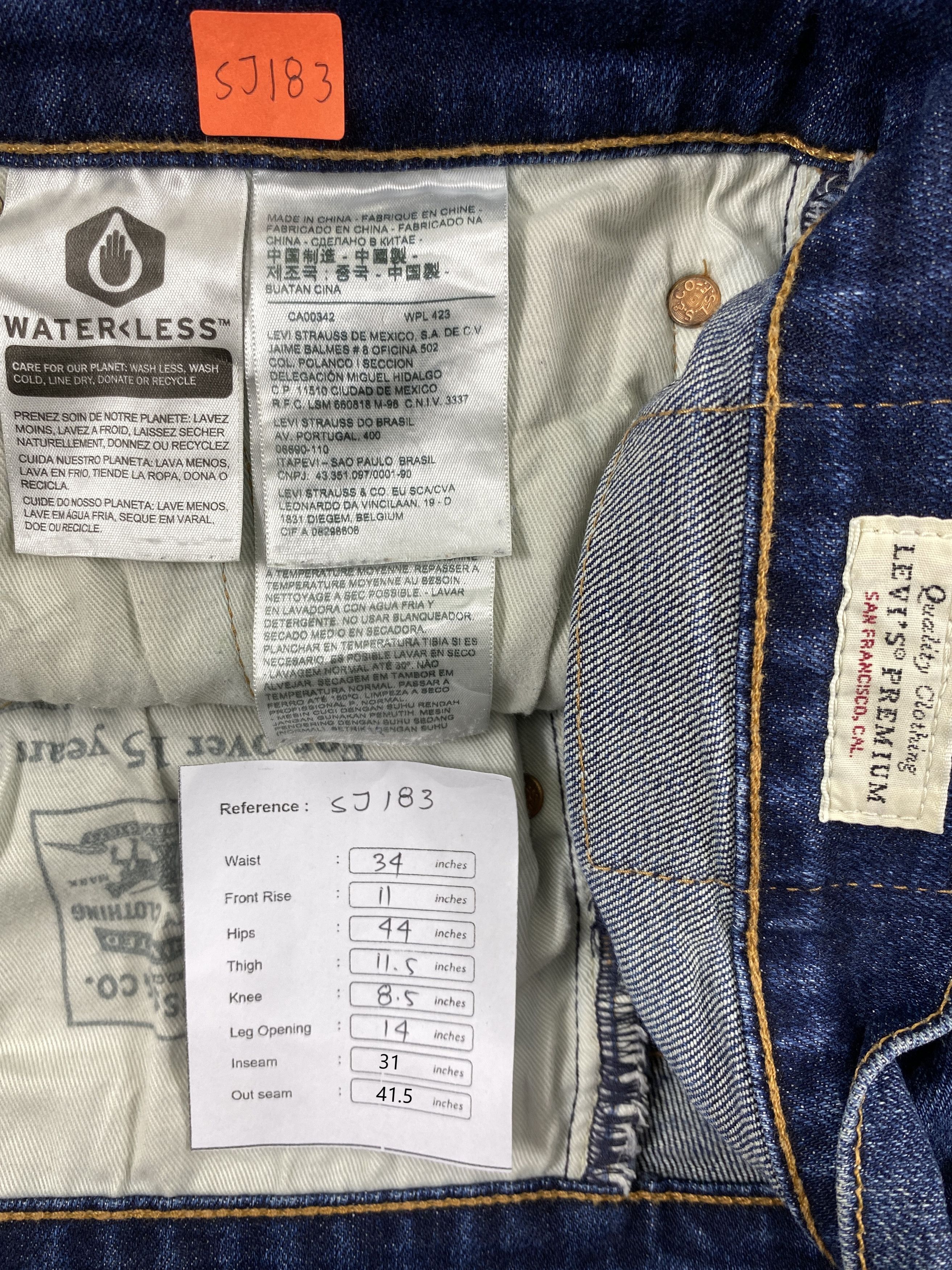 Levi's Distressed Blue Levi's 502 Jeans 34x31 Denim -SJ183 Size US 34 / EU 50 - 8 Thumbnail