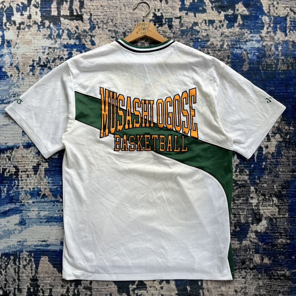 Asics × Japanese Brand Vintage Asics Musashi Ogose Basketball Jersey 90s Japan Size US XL / EU 56 / 4 - 1 Thumbnail