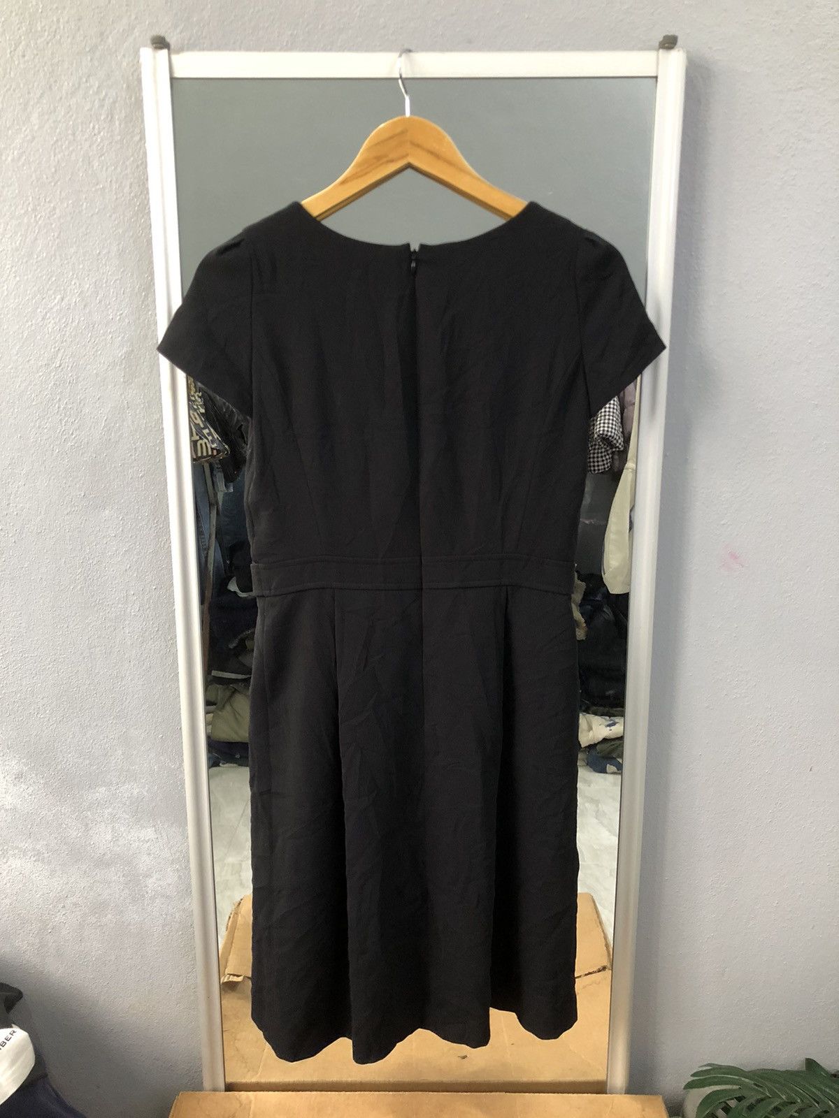 Michel Klein Michel Klein Paris Black Elegant Midi Dress Size XS / US 0-2 / IT 36-38 - 7 Thumbnail