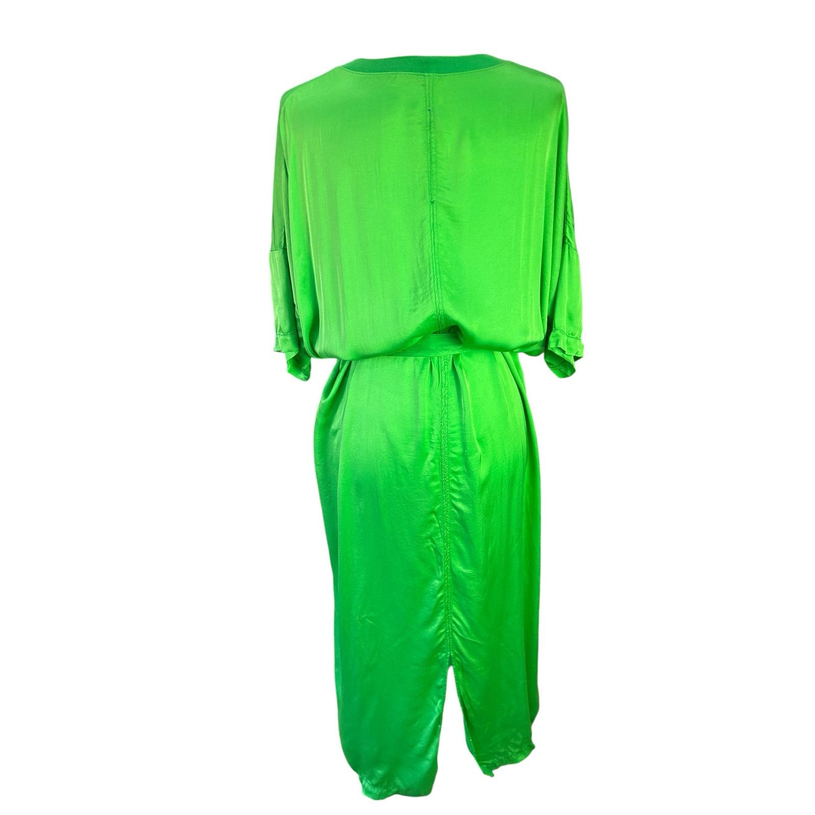 Other Raquel Allegra Dress XS / SM Neon Green Avant Garde Designer Size S / US 4 / IT 40 - 3 Thumbnail