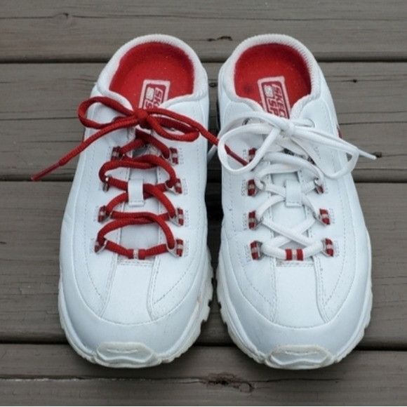 SKECHERS × Vintage Vintage 90s y2k Skechers Bratz White Leather Sneaker Mules Size US 9.5 / IT 39.5 - 4 Thumbnail