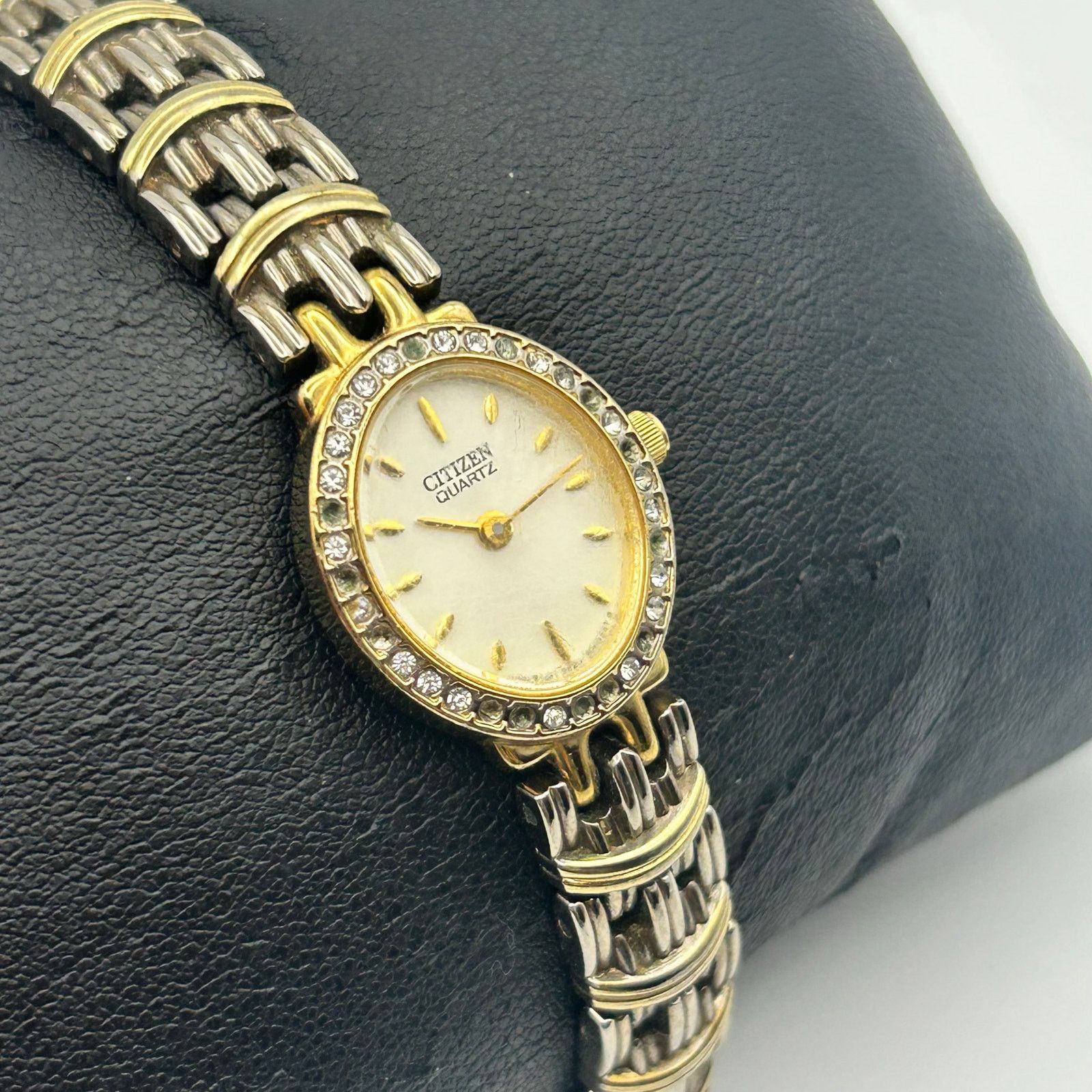 Citizen Vintage Citizen TwoTone Stainless-Steel Crystal Bezel Watch Size ONE SIZE - 3 Thumbnail