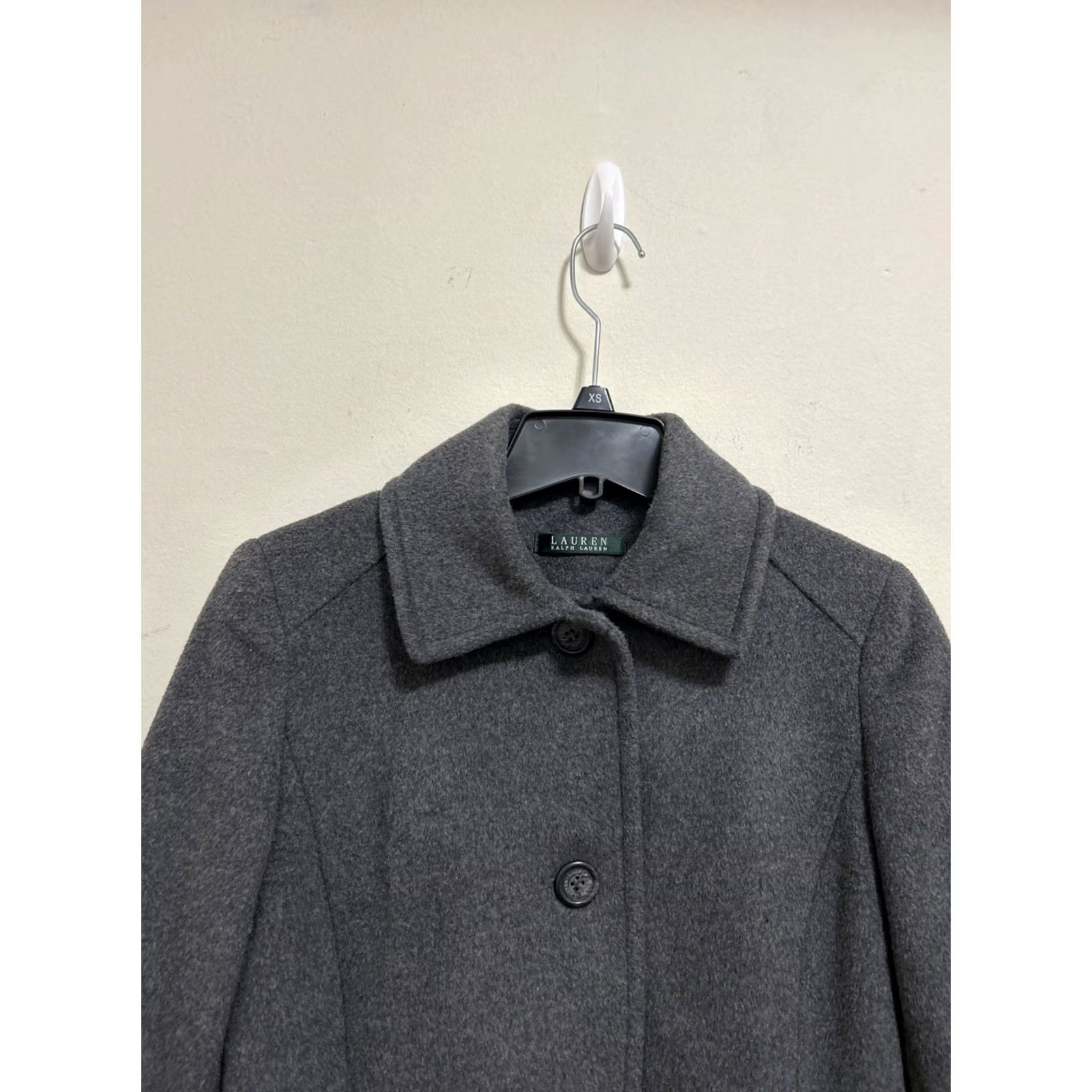 Ralph Lauren VINTAGE LAUREN RALPH LAUREN PeaCoat Womens Size 2 Gray Wool Laine Coat Blazer Jacket Size XS / US 0-2 / IT 36-38 - 2 Thumbnail