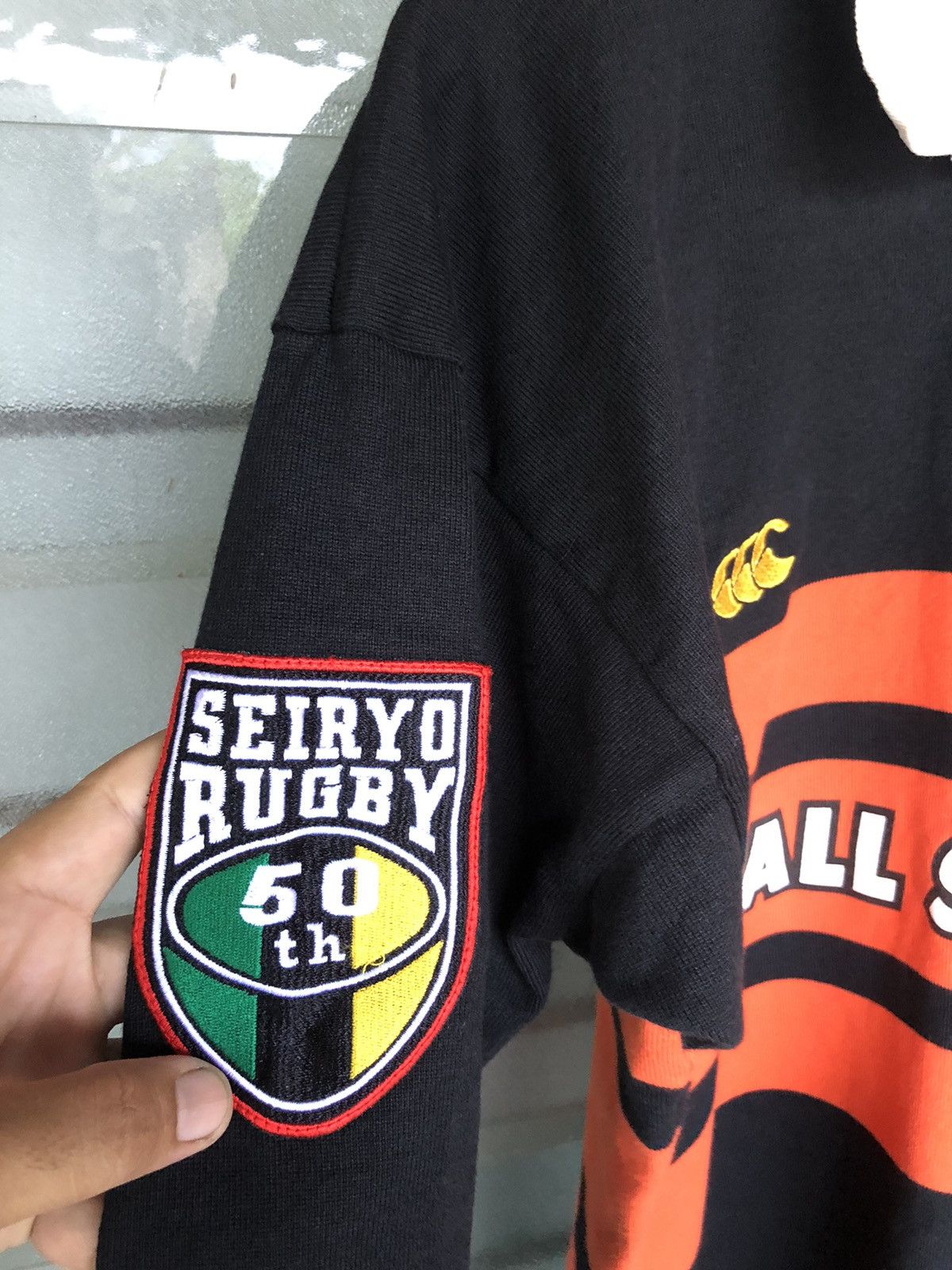 Canterbury of New Zealand Vintage 90's Canterbury Seiryo Rugby 50th Aniversary Sleeve Size US M / EU 48-50 / 2 - 8 Thumbnail