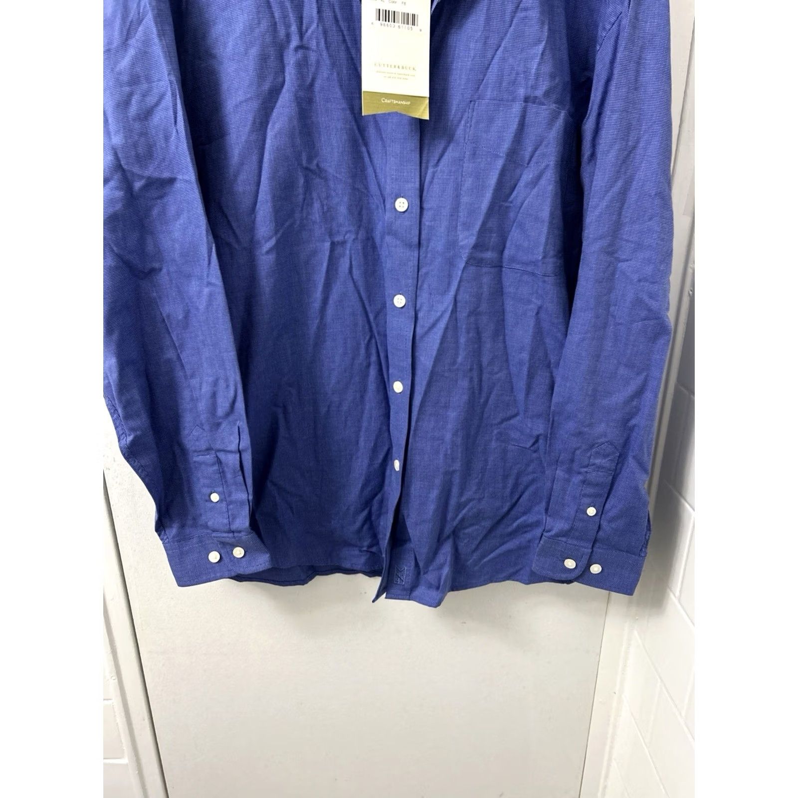 Cutter & Buck Cutter & Buck Shirt Mens XL Blue Button Down Long Sleeve NWT Dress Shirt Size US XL / EU 56 / 4 - 3 Thumbnail