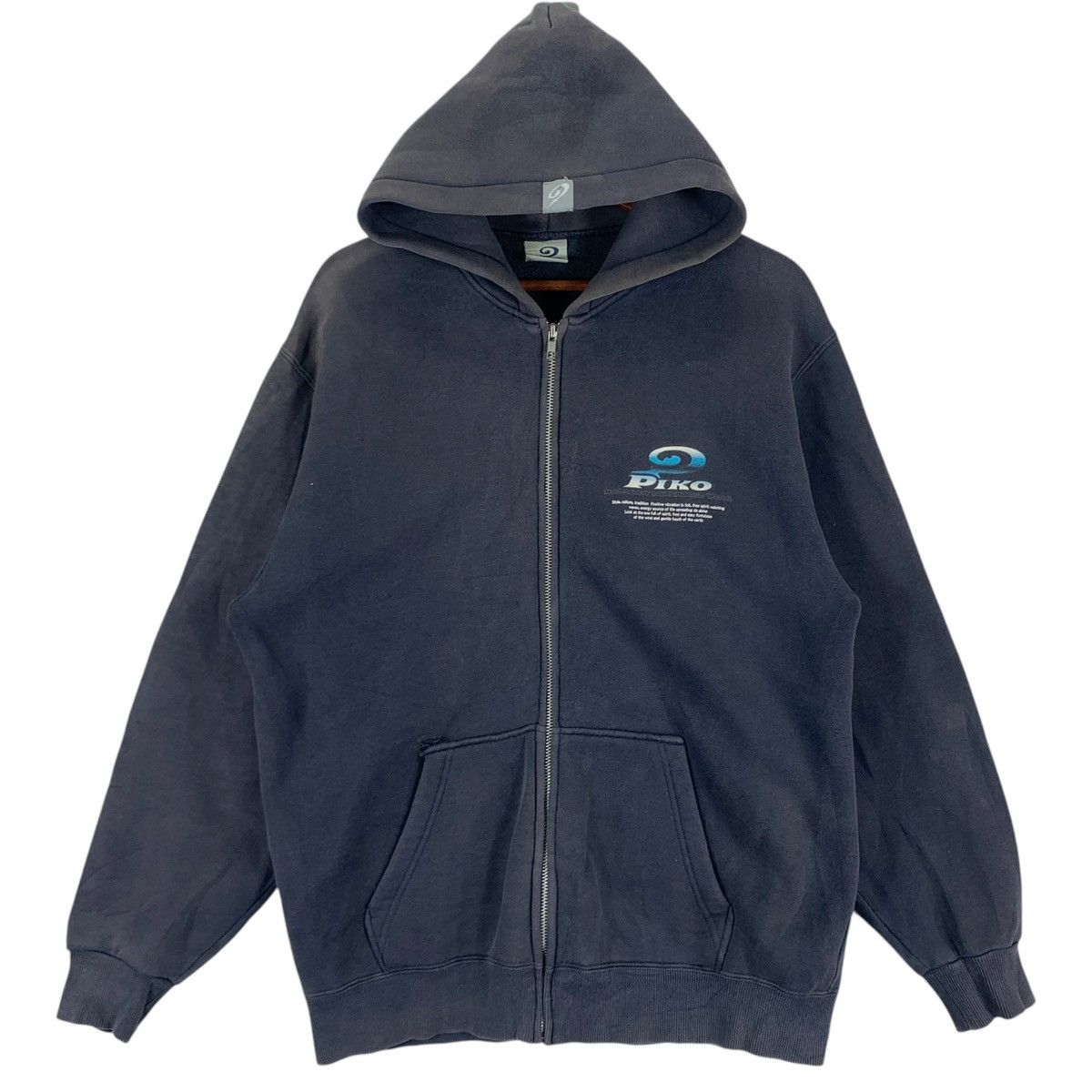 Vintage VINTAGE PIKO SURF HAWAII ZIPPER HOODIE SWEATER FADED Size US L / EU 52-54 / 3 - 2 Thumbnail