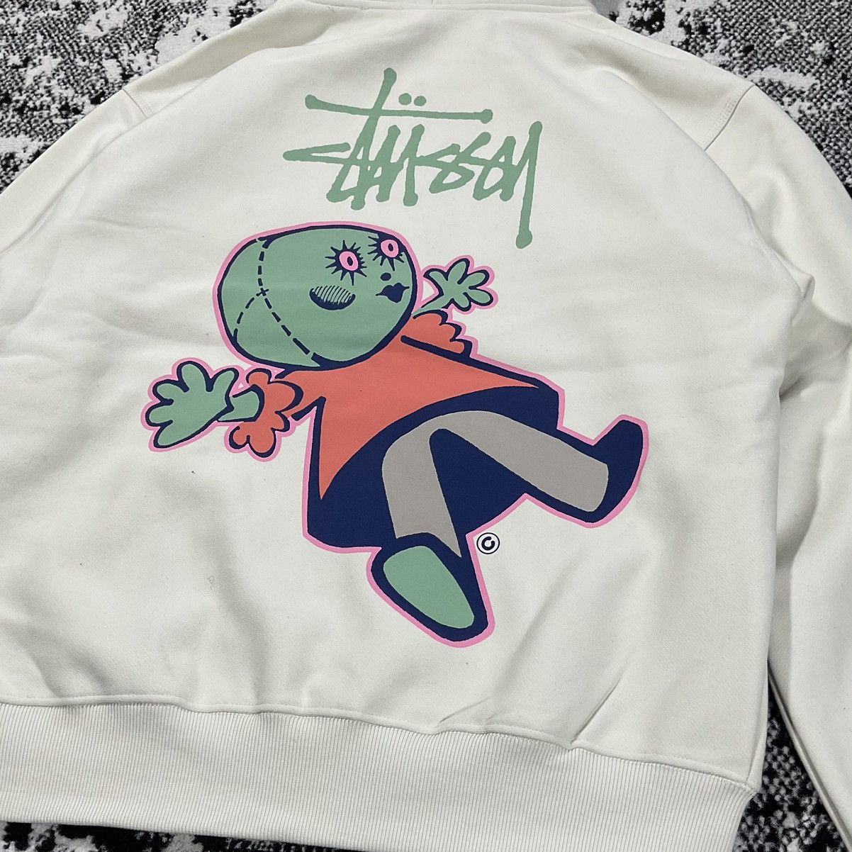 Stussy STUSSY DOLLIE ZIP HOODIE IN NATURAL - LARGE Size US L / EU 52-54 / 3 - 2 Thumbnail