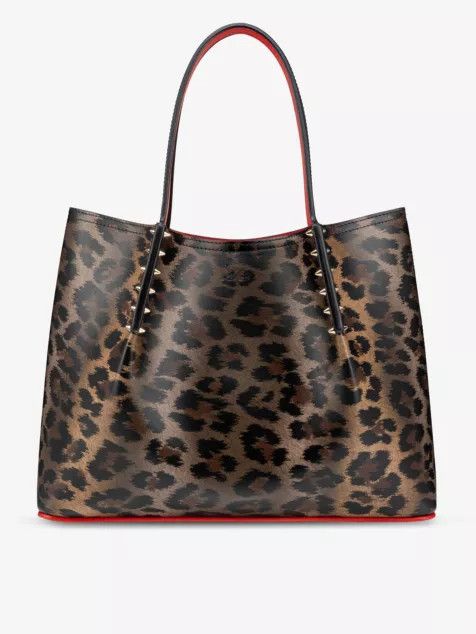 Christian Louboutin o1s1wg110125 Size:OS/Small Leather Tote Bag in Leopard Size ONE SIZE - 2 Thumbnail