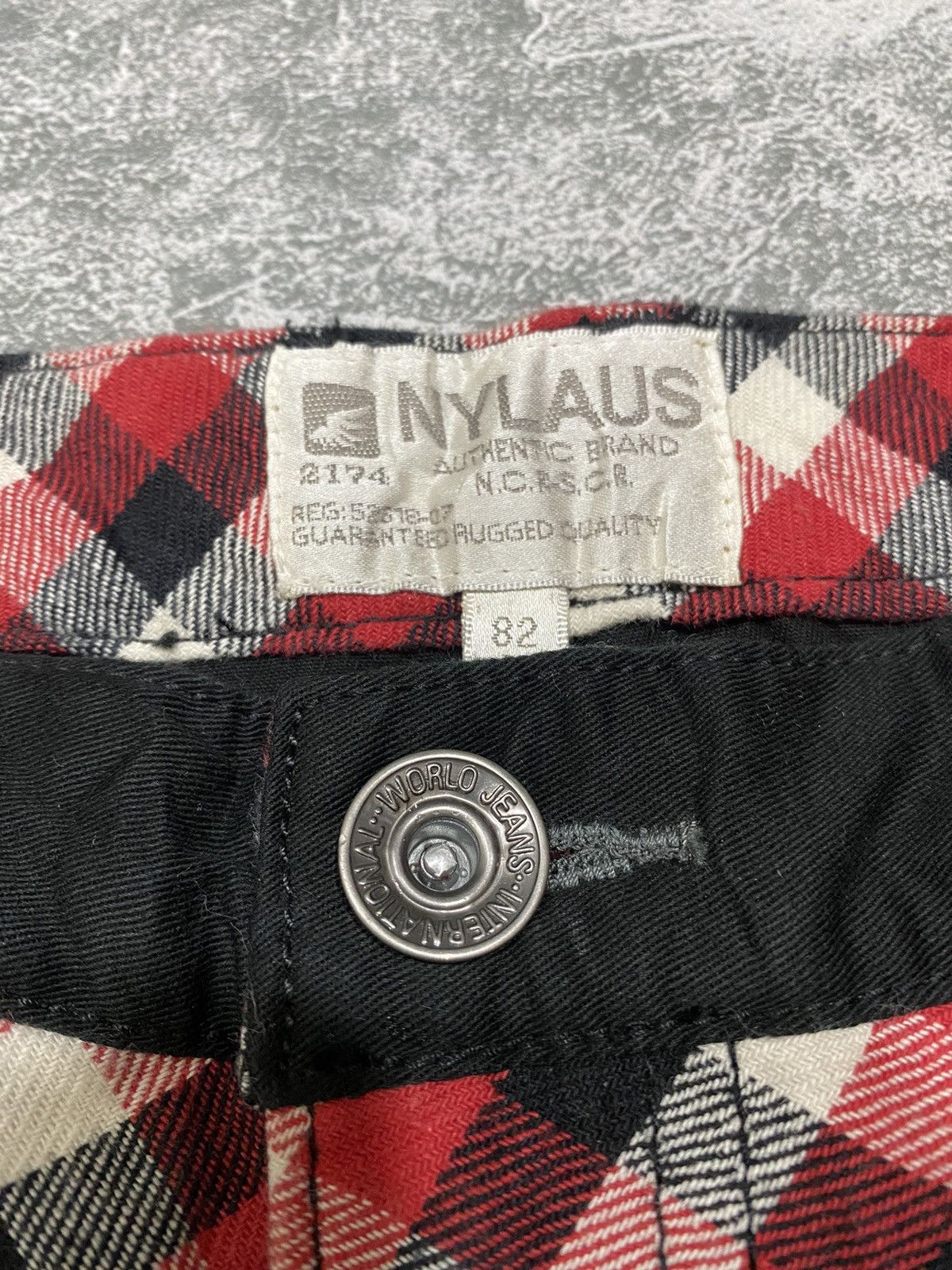 Japanese Brand Nylaus Roll Up Double Waist Pants Size US 30 / EU 46 - 4 Thumbnail