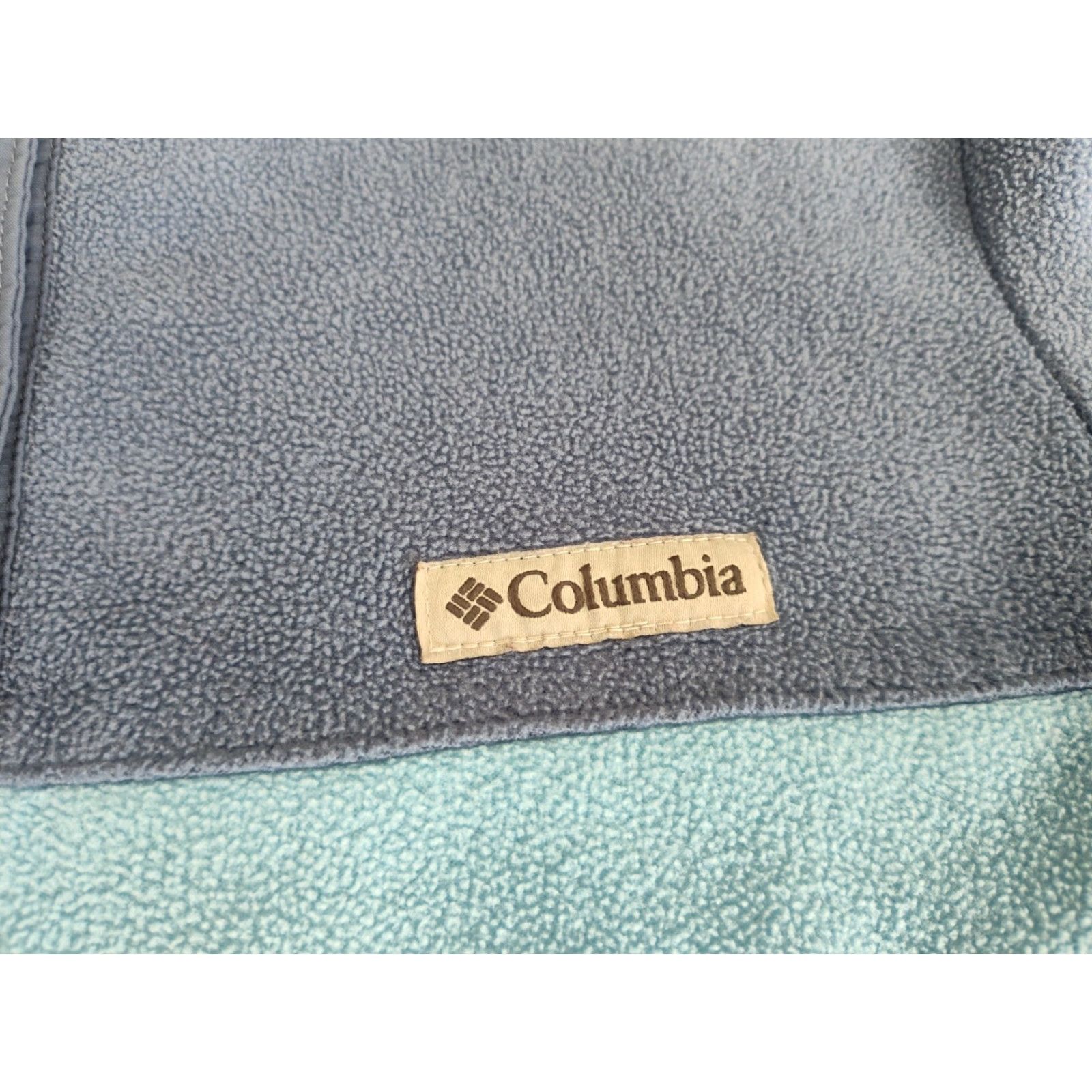Vintage Columbia Women’s Fleece Pullover Jacket Medium Blue 1/4 Snap Button Pockets EUC Size M / US 6-8 / IT 42-44 - 5 Thumbnail