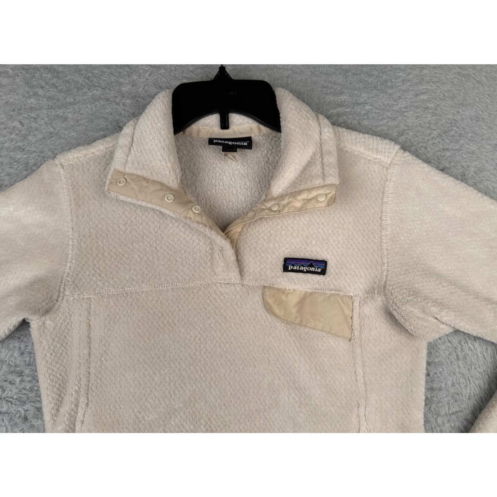 Patagonia Patagonia Sweater Women Small Beige Re-Tool Snap-T Pullover Poly READ ME 25442 Size S / US 4 / IT 40 - 5 Thumbnail