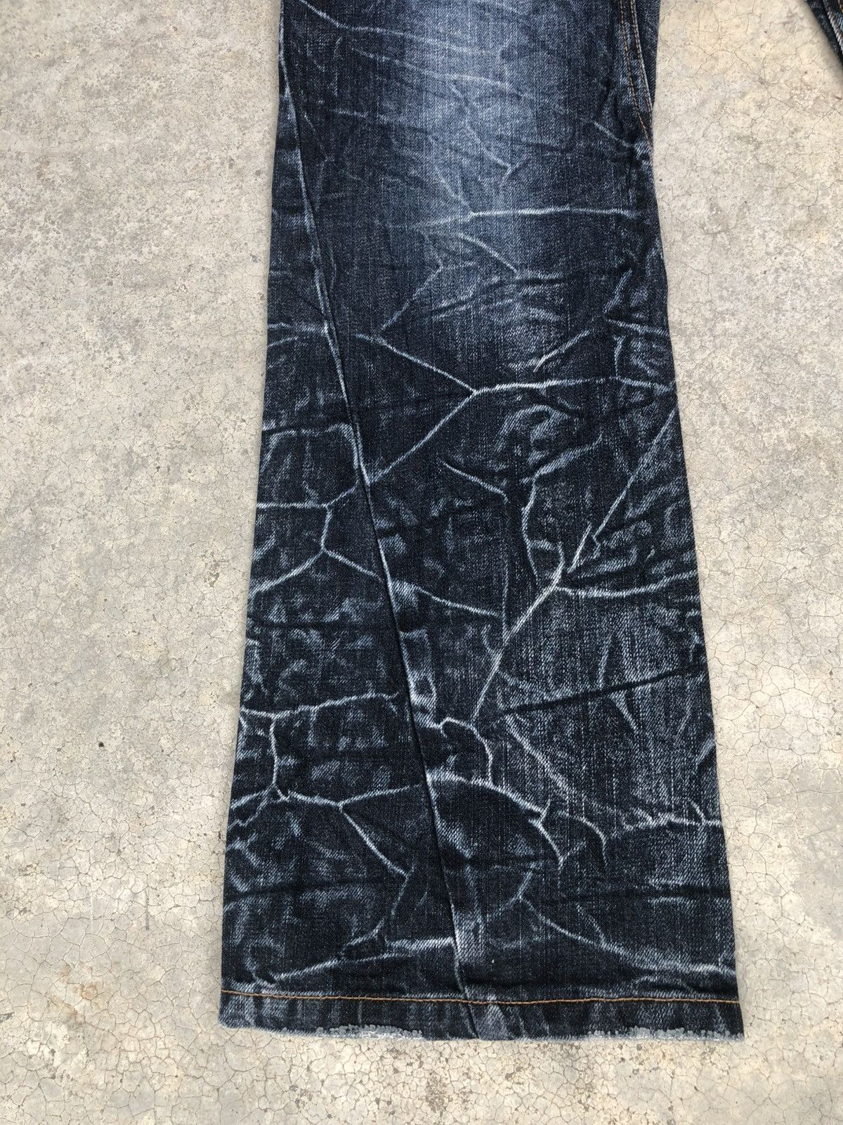 If Six Was Nine Japanese Nylaus Flared Jeans Distressed Jeans Size US 30 / EU 46 - 6 Thumbnail