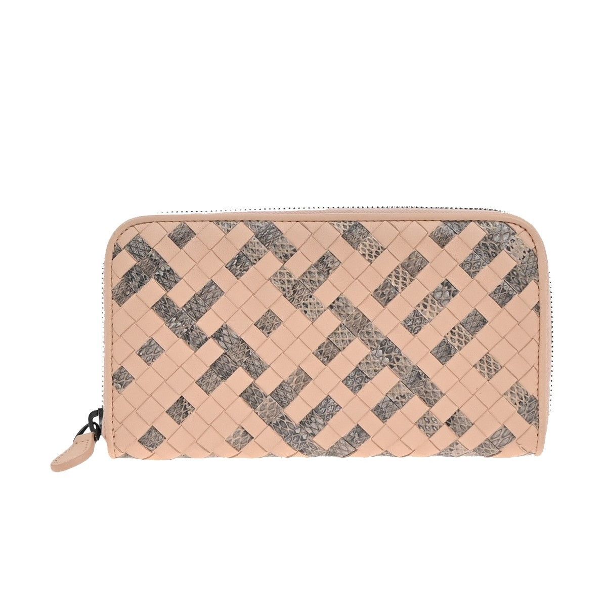 Bottega Veneta Intrecciato Long Zip Wallet Leather