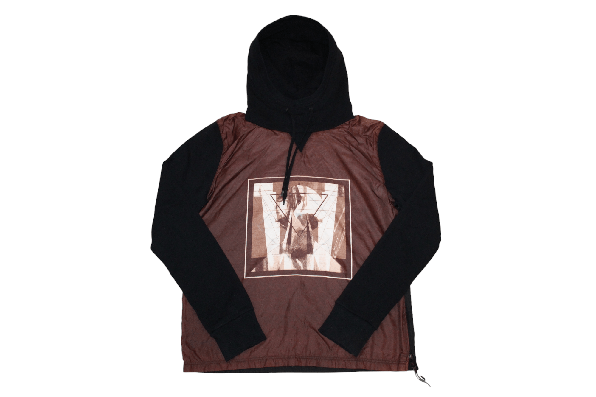 image of Avant Garde x V Ave Shoe Repair V Ave S.r. Atelier Uniforms Combinated Windbreaker Hoodie in Black 