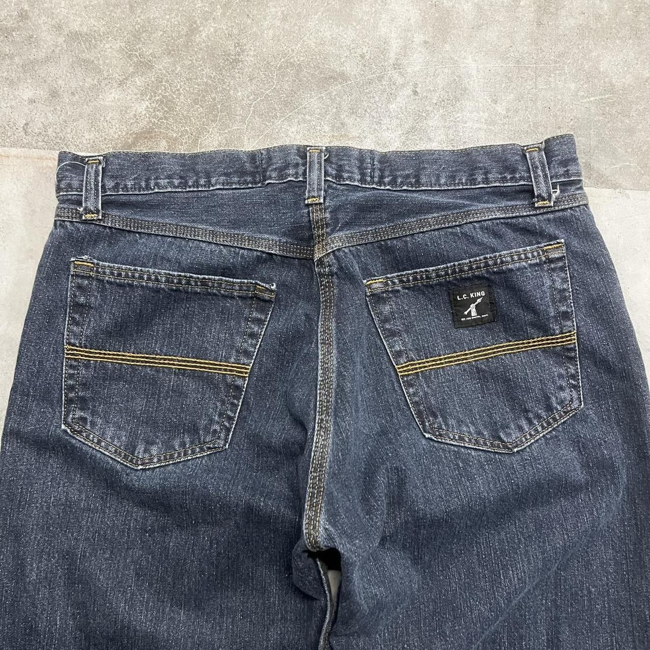 Vintage Vintage Y2K/90s Grunge Dark Wash MadeInUSA Denim Jeans! Size US 34 / EU 50 - 7 Thumbnail