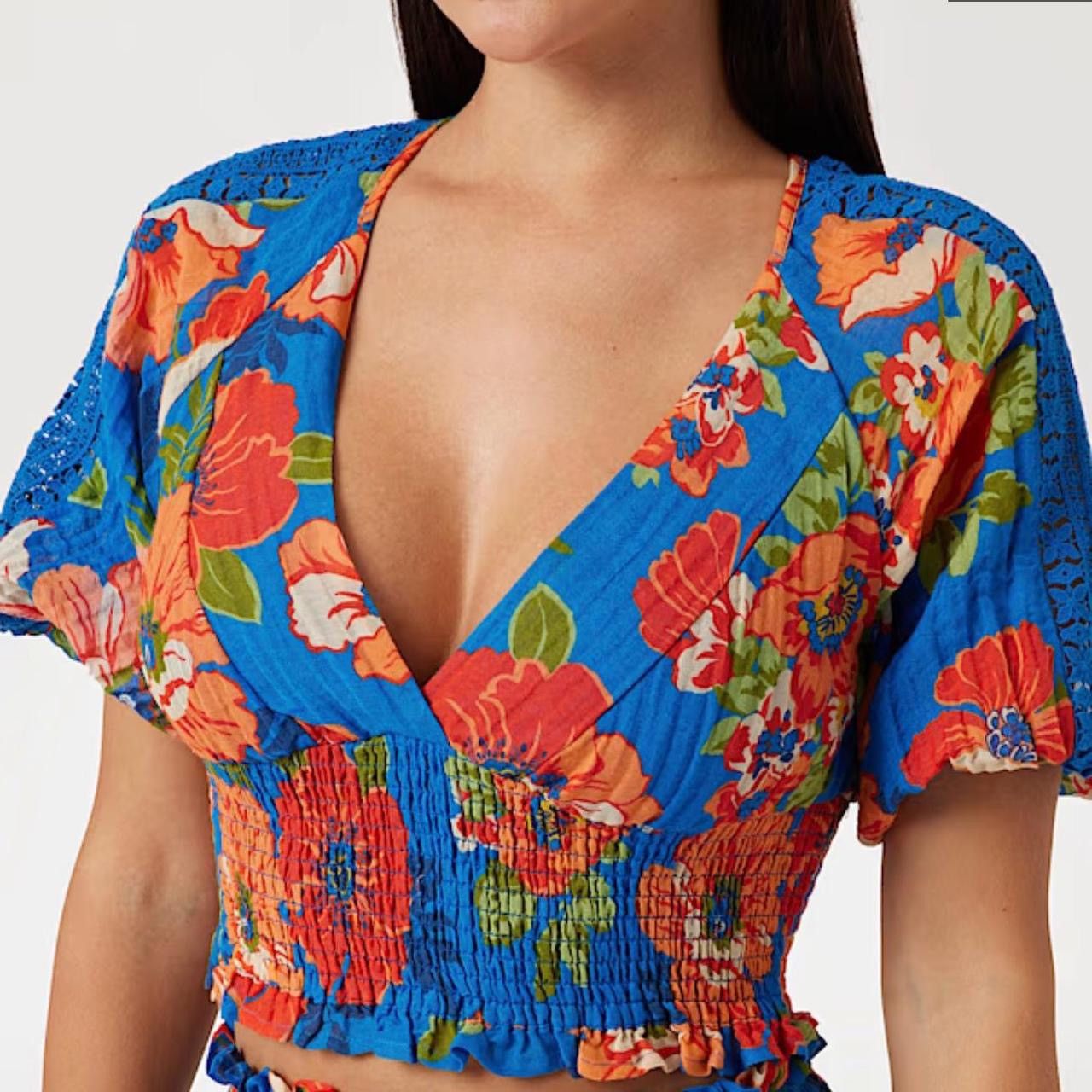 Guess Guess Floral Print Top Size M / US 6-8 / IT 42-44 - 2 Thumbnail