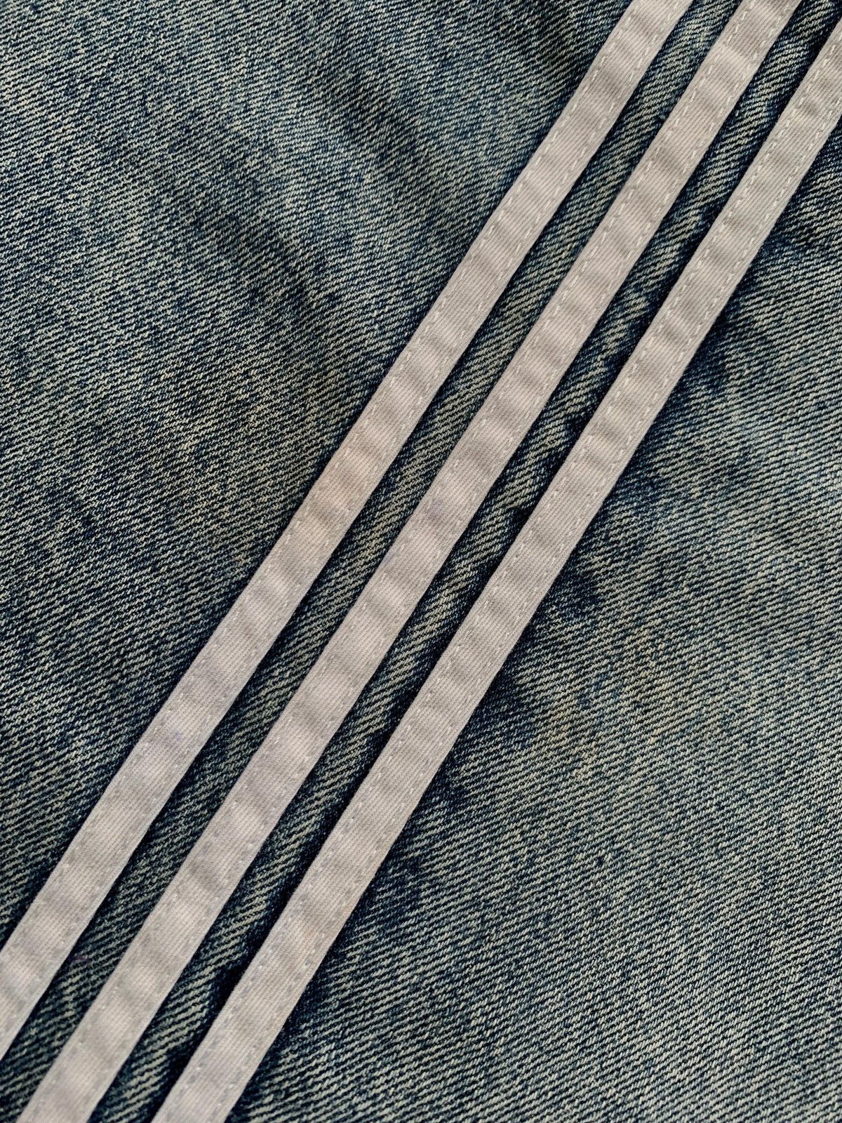 Balenciaga FREE TAX! Adidas 3 Striped Baggy Denim Jeans Size US 32 / EU 48 - 6 Thumbnail