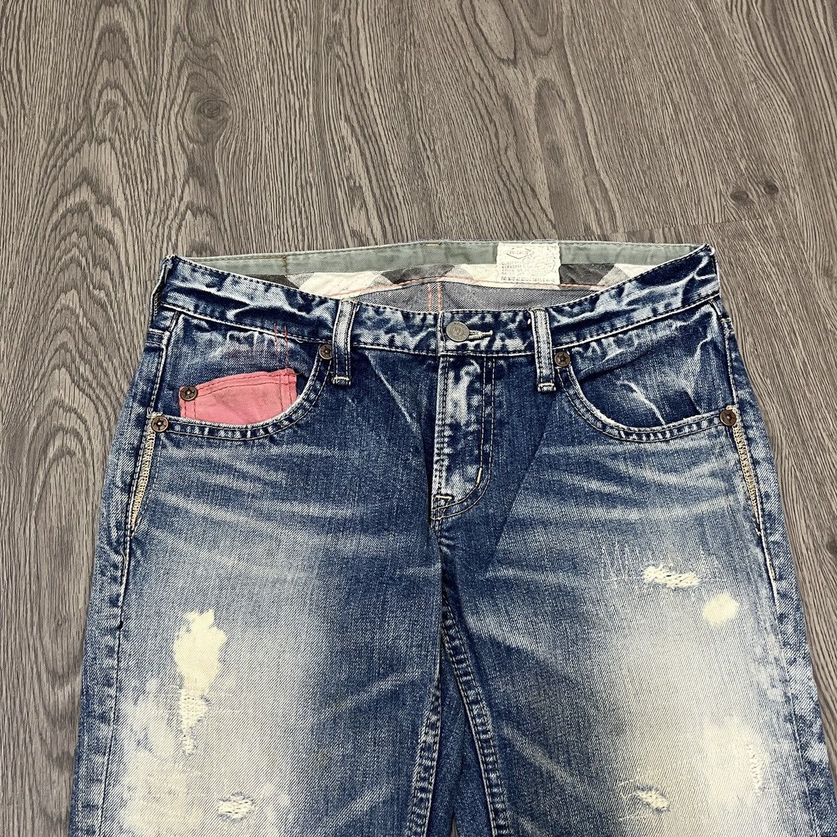 If Six Was Nine Antgauge Platinum - Acid Wash Distressed Denim Lgb Style Size US 28 / EU 44 - 4 Thumbnail