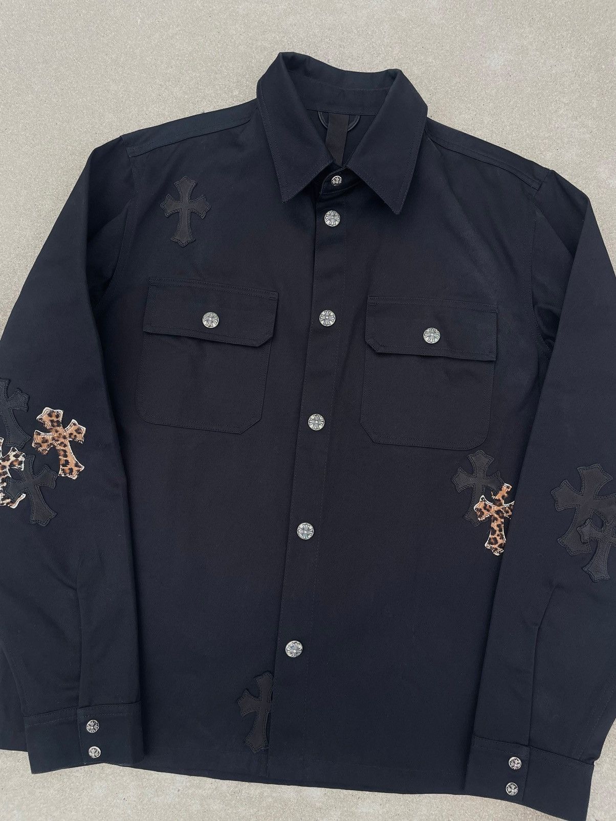 Chrome Hearts Chrome Hearts Leopard Patch Work Dog Jacket Size US L / EU 52-54 / 3 - 4 Thumbnail