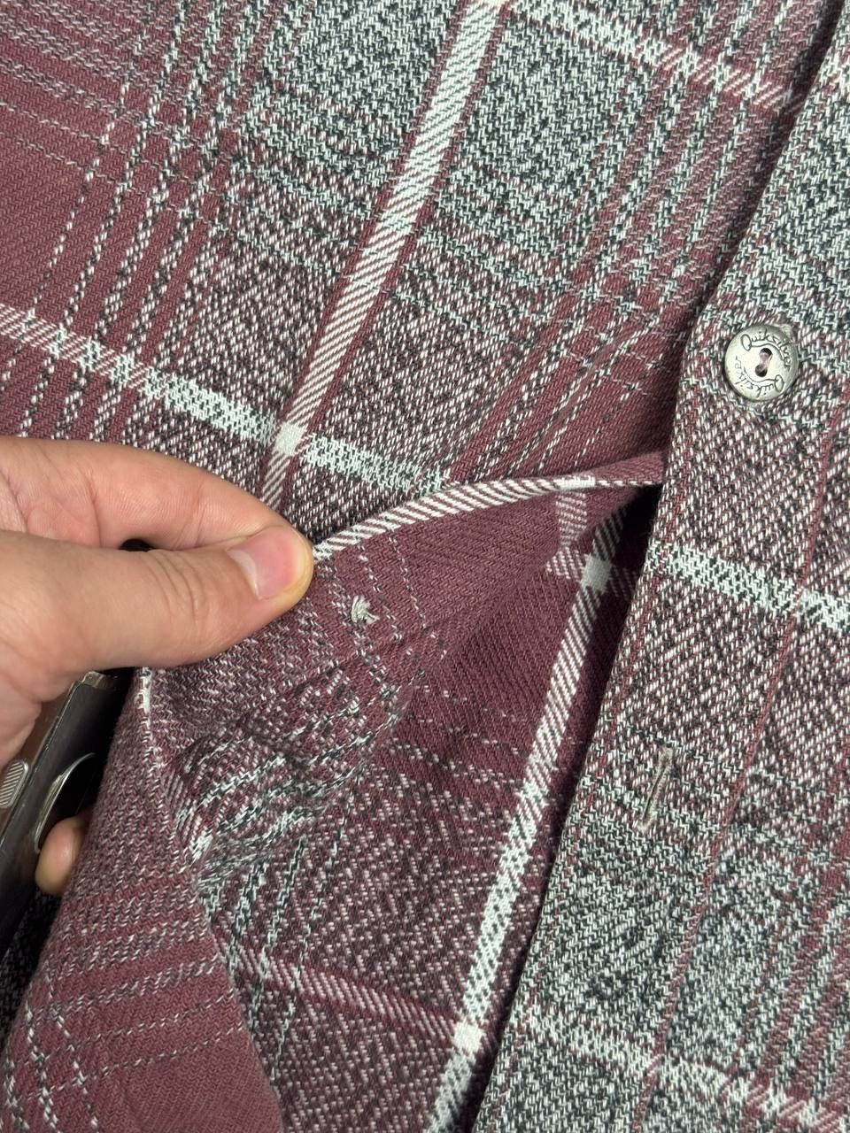 Quicksilver Vintage Quicksilver distressed bleached flannel shirt Size US XL / EU 56 / 4 - 4 Thumbnail