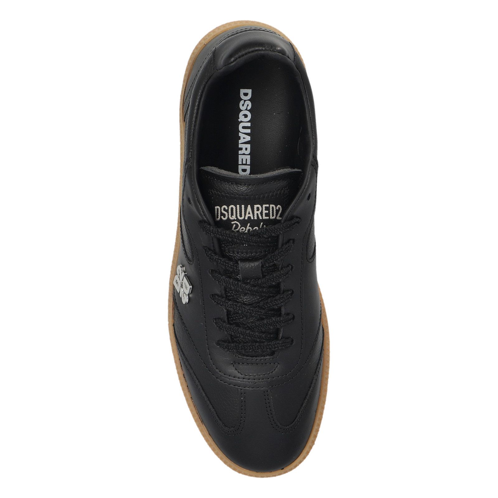 Dsquared2 DSQUARED2 Rebels Black Leather Sneakers New & Authentic (Wom Size US 5 / IT 35 - 5 Thumbnail
