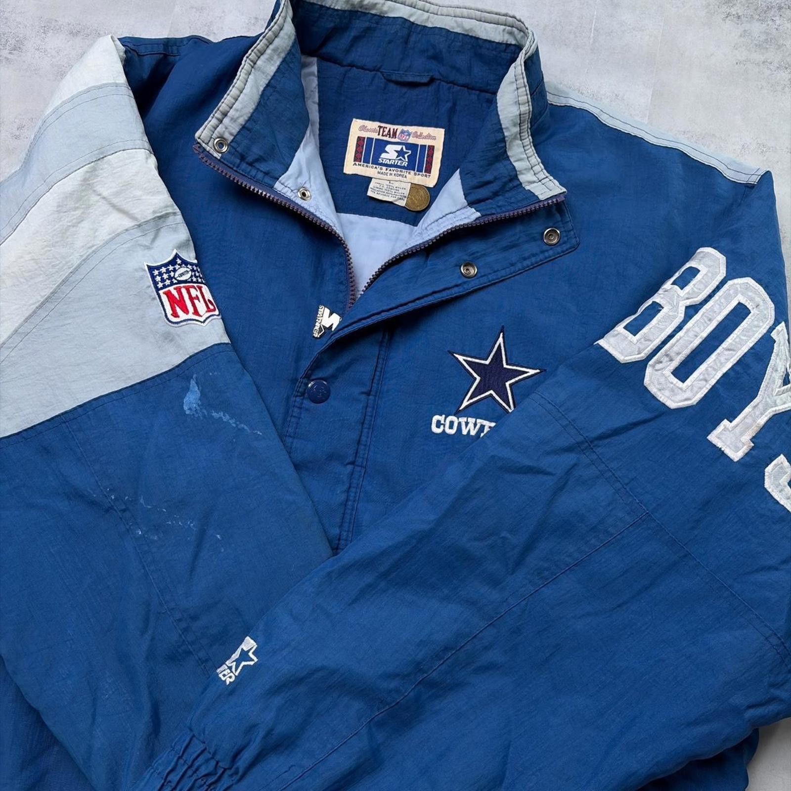 Starter Vintage 90s Starter Dallas Cowboys NFL Logo Puffer Jacket Size US L / EU 52-54 / 3 - 7 Thumbnail