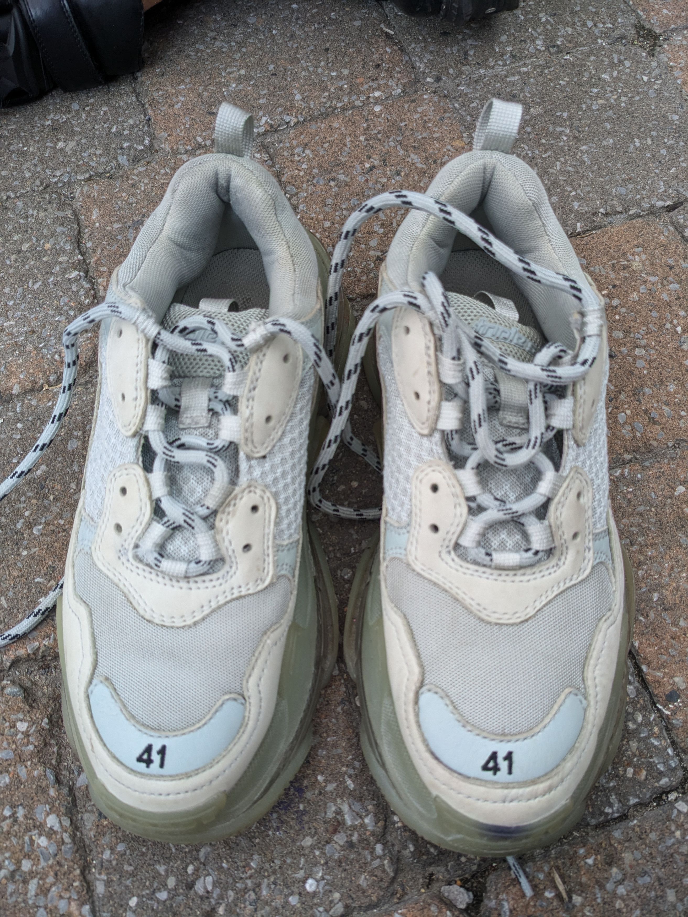 Balenciaga Balenciaga triple S white/clear Size US 7 / EU 40 - 2 Thumbnail