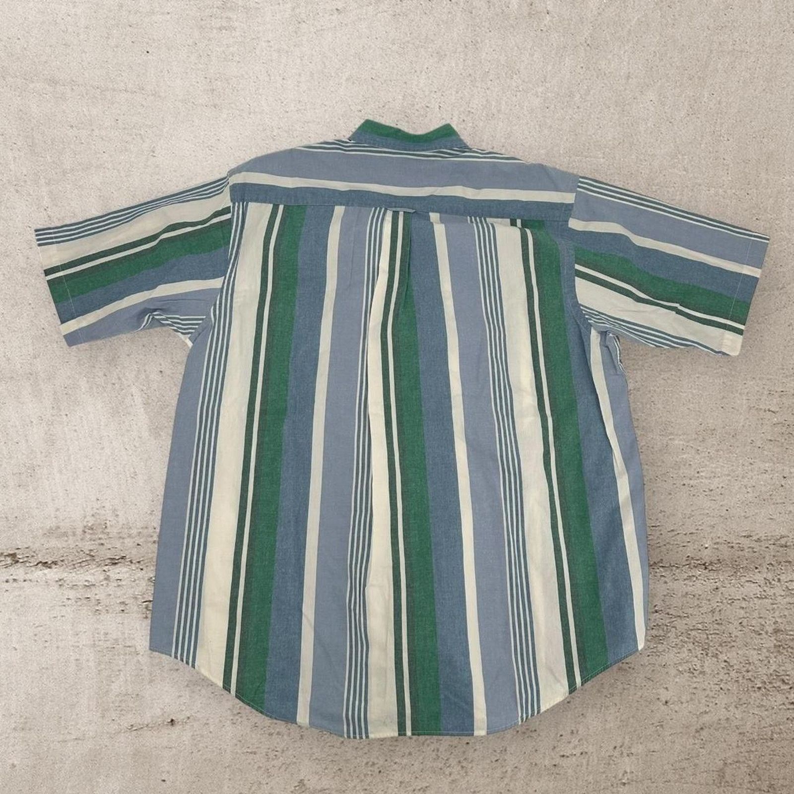 Nautica Y2k nautica striped button up shirt Size US XL / EU 56 / 4 - 2 Thumbnail