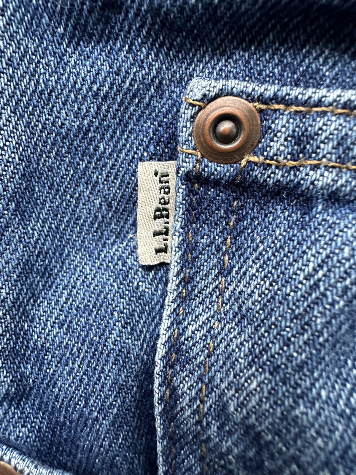 L.L. Bean Vintage 90s L.L. Bean Jeans Blue Classic Fit Flannel Lined Size US 31 - 7 Thumbnail