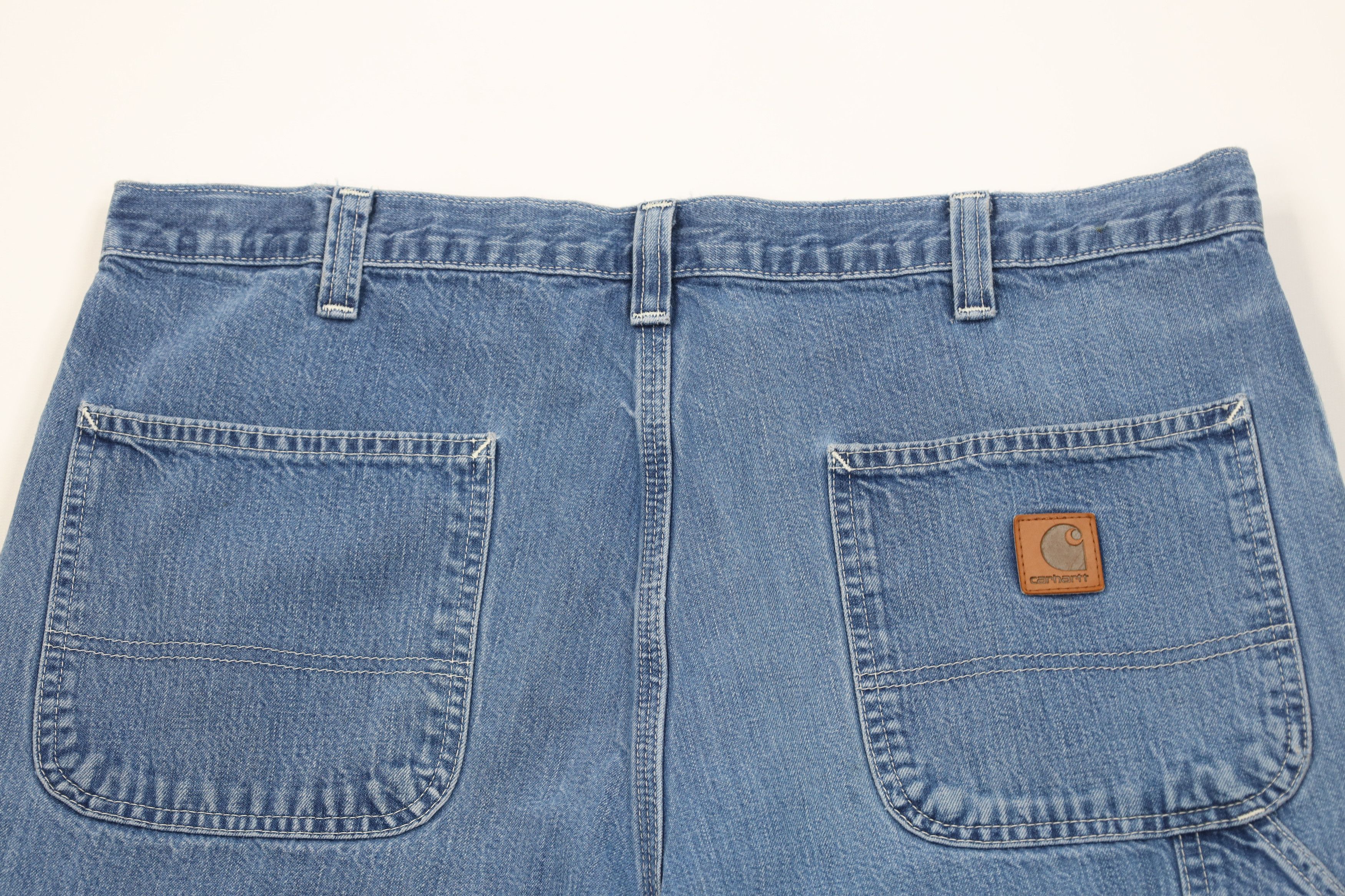 Carhartt Vintage Carhartt Wide Leg Dungaree Denim Jeans Blue Cotton Size US 36 / EU 52 - 12 Thumbnail
