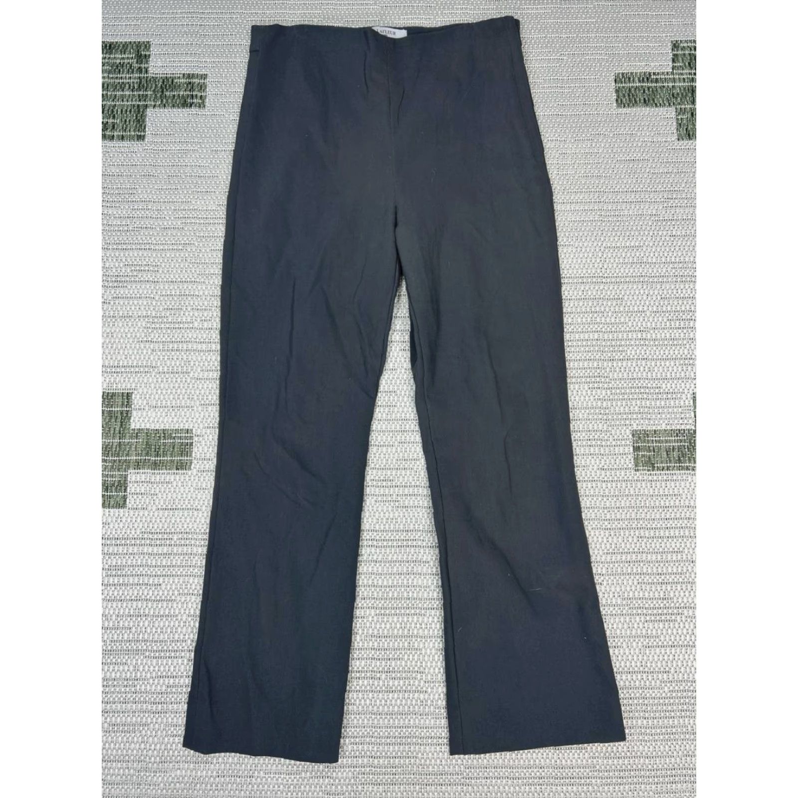 M.M.LaFleur MM Lafleur New York Oshima Pants Womens 8 Black Slim Fit Stretch Side Zip Pants Size 30" / US 8 / IT 44 - 2 Thumbnail