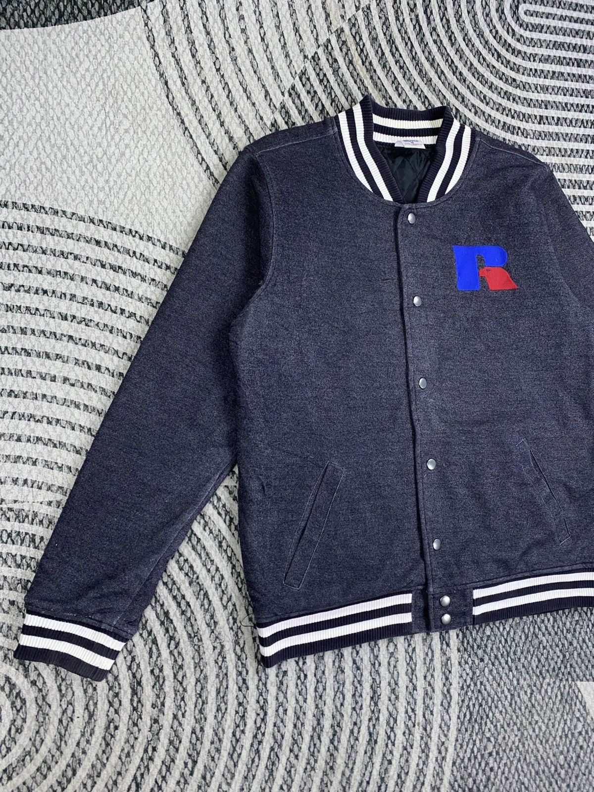 Russell Athletic Vintage Russel Athletic Eagle R Logo Varsity Style Jacket Size US M / EU 48-50 / 2 - 3 Thumbnail