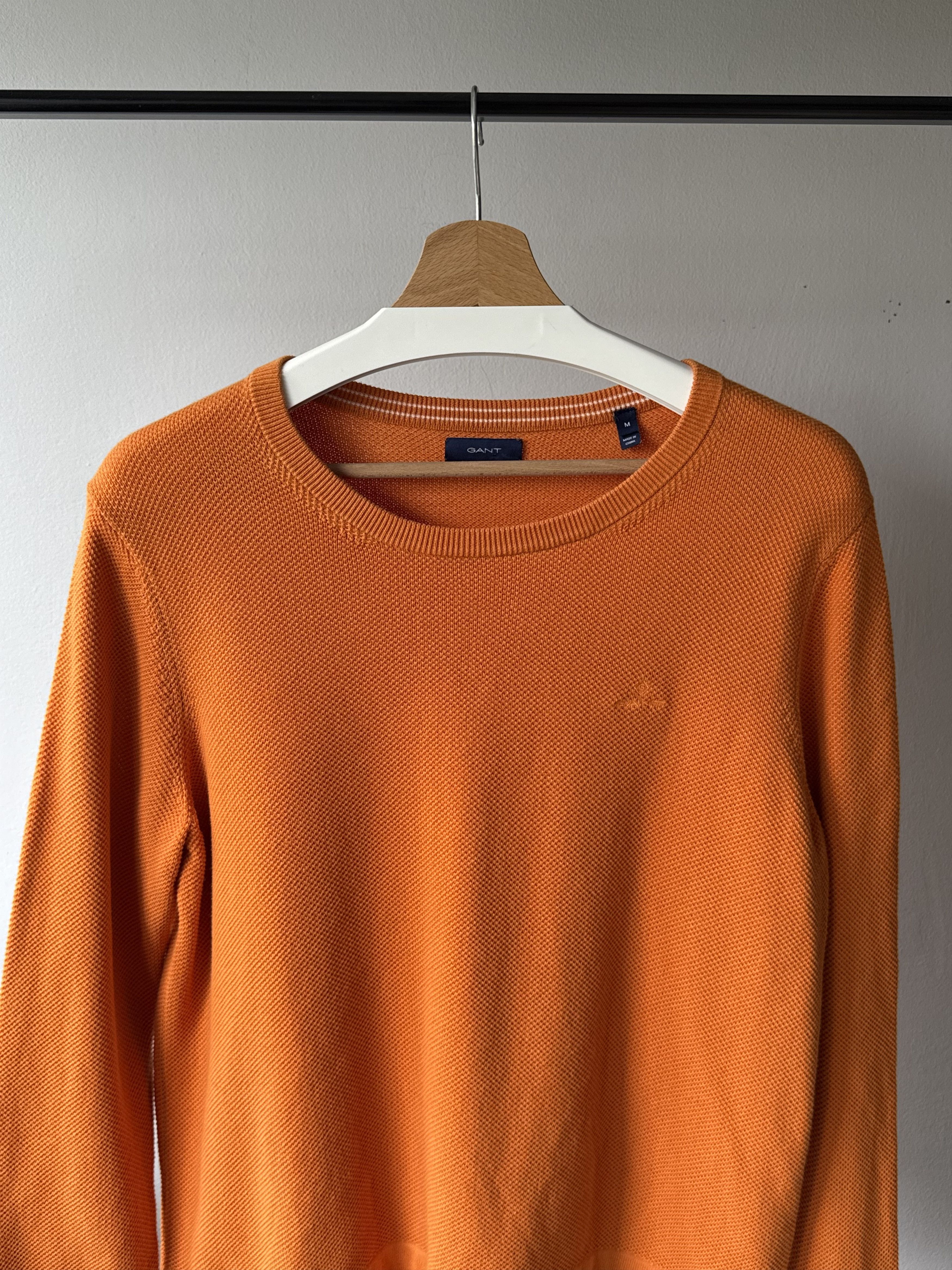 Gant Gant Shield Logo Orange Cotton Classic L/S Jumper Sweater Size M / US 6-8 / IT 42-44 - 3 Thumbnail