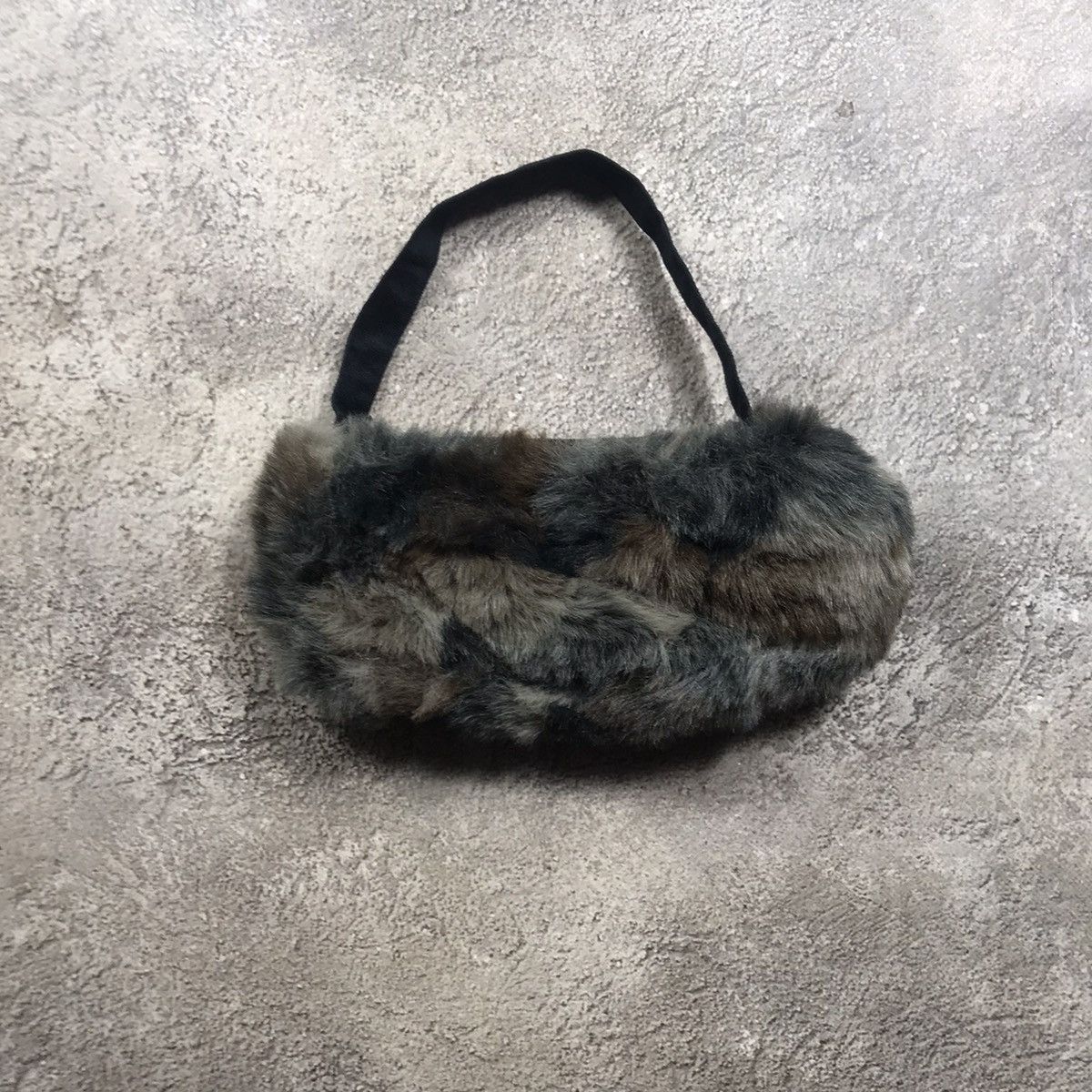 Vintage Vintage 90s Mohair Shoulder Bag Y2K Japanese Archive Swag OS Size ONE SIZE - 5 Thumbnail