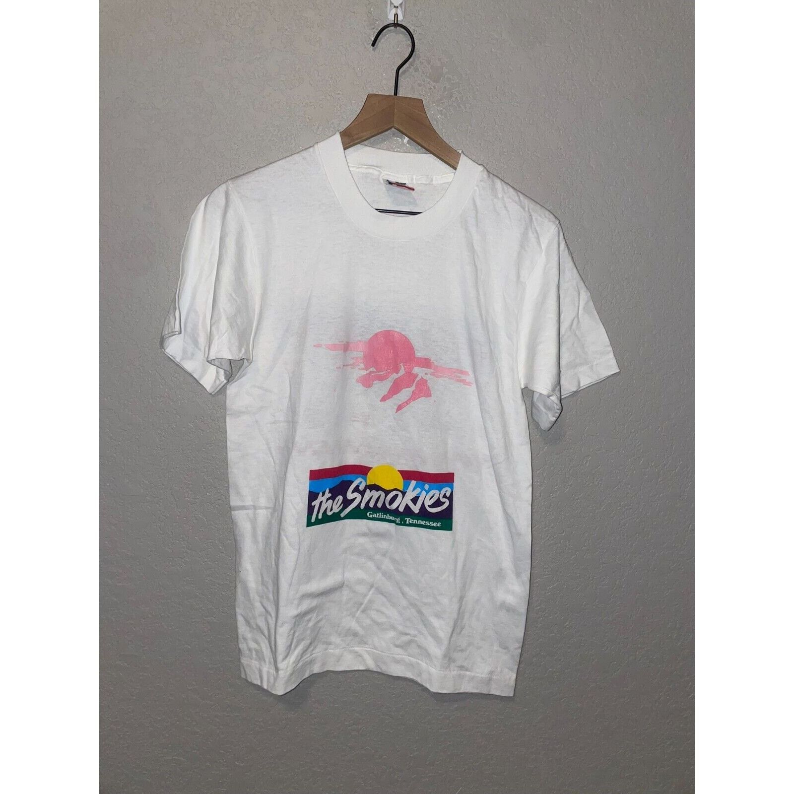 Fruit Of The Loom Vintage Test Print Shirt The Smokies Tennessee Tee 90s S Size US S / EU 44-46 / 1 - 1 Thumbnail