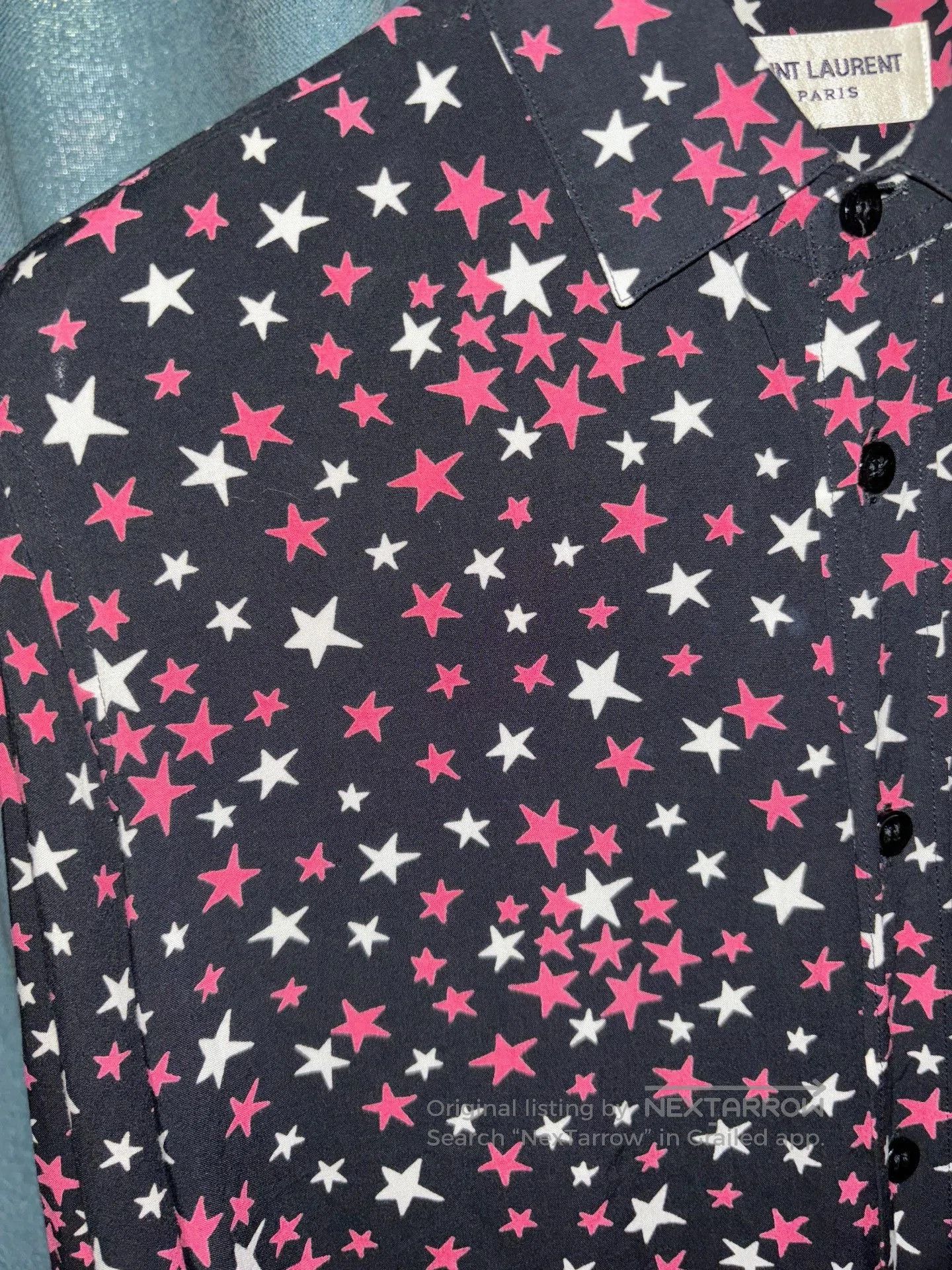 Saint Laurent Paris Saint Laurent SLP 2016 FW Star Shirt. Size US M / EU 48-50 / 2 - 4 Thumbnail