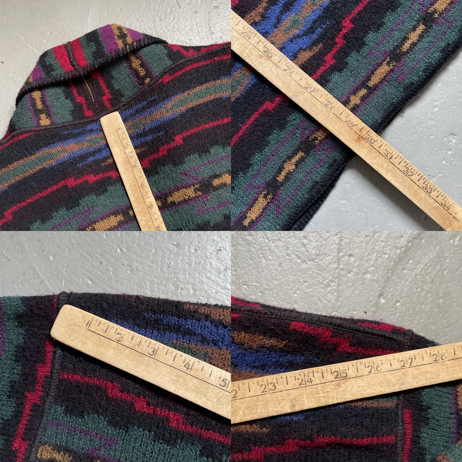 Vintage NWOT Vintage REI Southwestern Wool Aztec Cardigan Sweater Womens XL Pre-Owned Size XL / US 12-14 / IT 48-50 - 8 Thumbnail