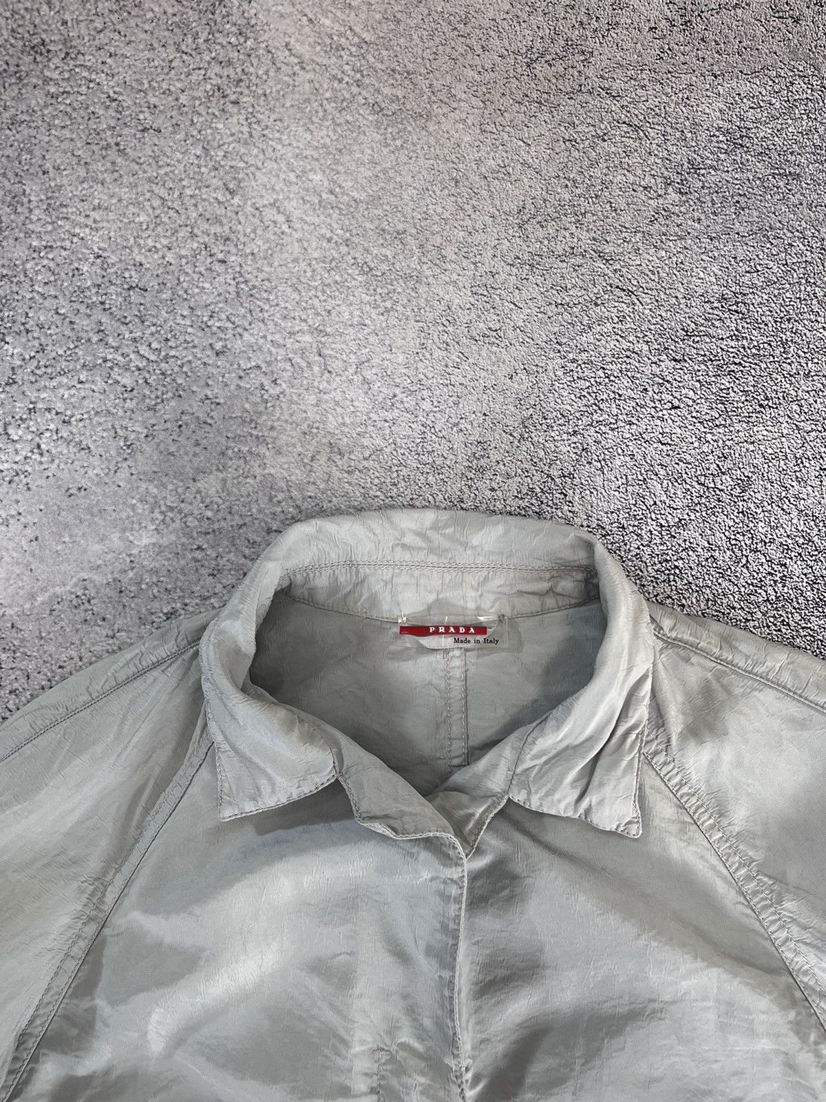 Prada Prada Women Light Jacket Silk Gray Made In Italy Size L / US 10 / IT 46 - 5 Thumbnail