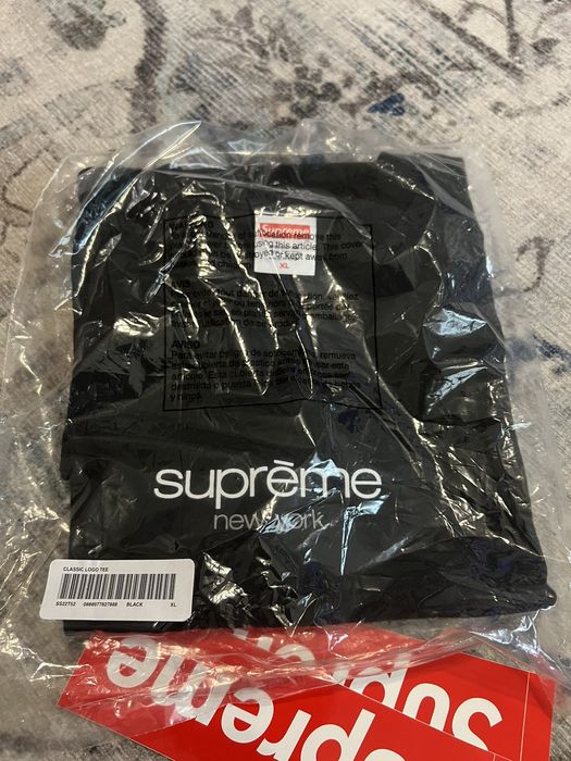 Supreme Classic Logo Tee 'Black