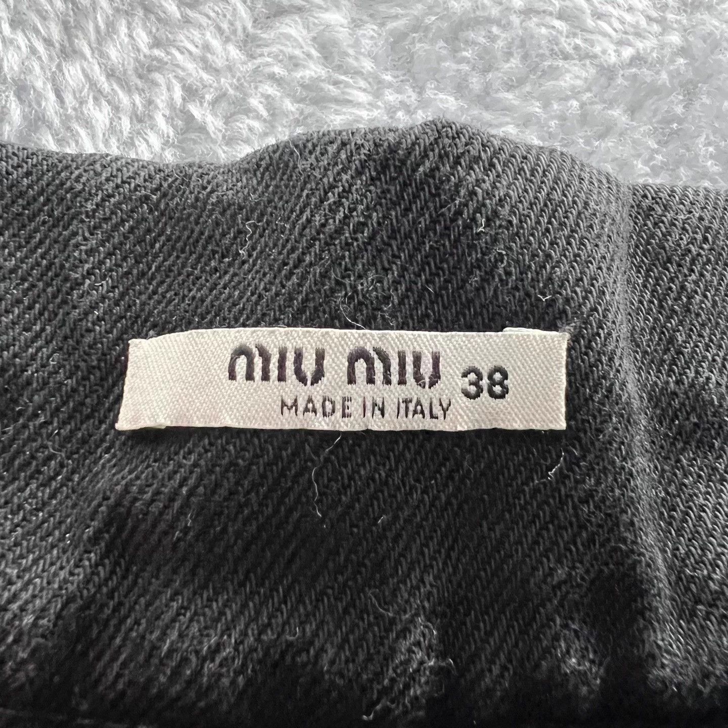 Miu Miu Miu Miu interlocked logo mini skirt 38 95 New Size 26" / US 2 / IT 38 - 3 Thumbnail