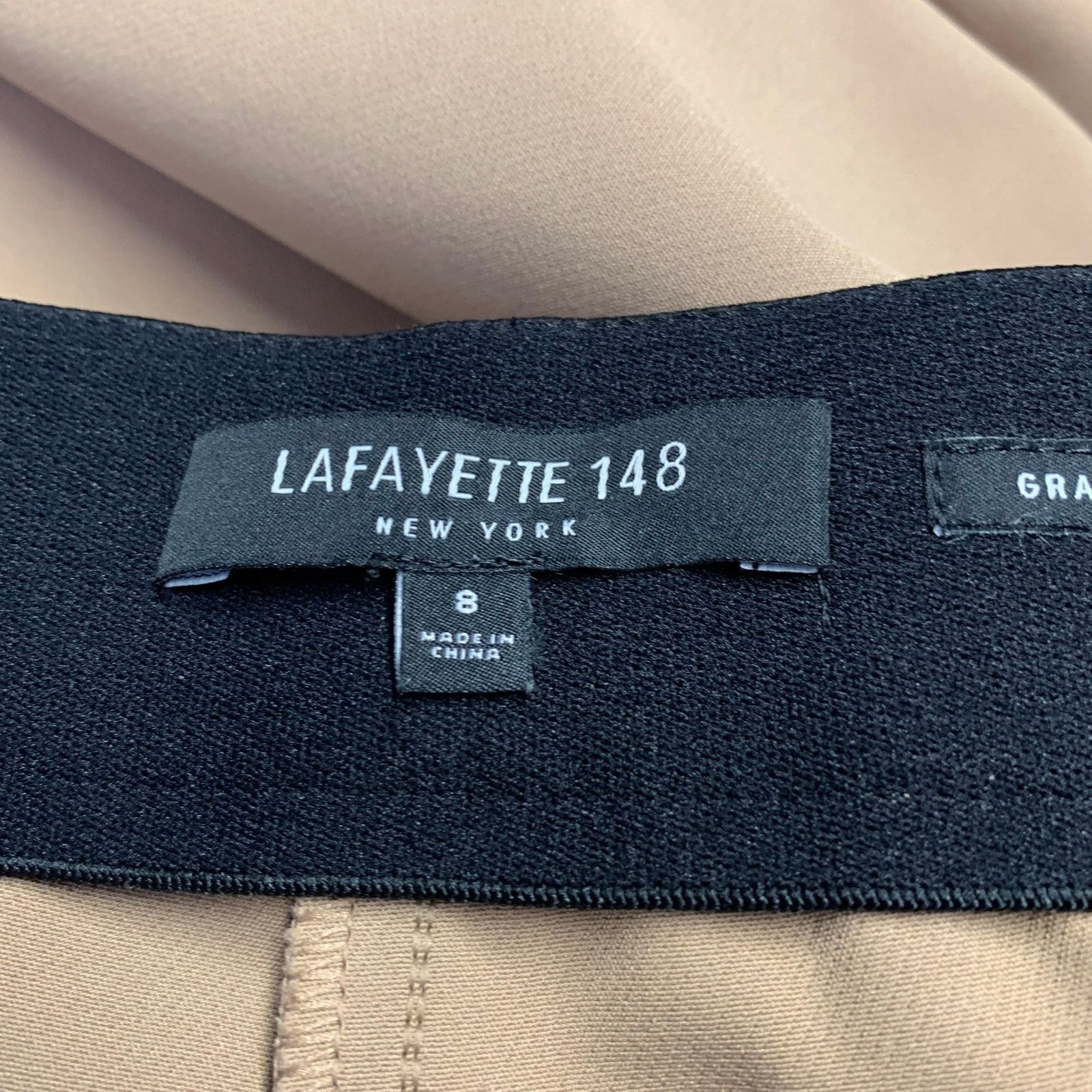 Lafayette 148 LAFAYETTE 148 Size 8 Tan Polyamide Trouser Cut Casual Pants Size US 26 / EU 42 - 3 Thumbnail