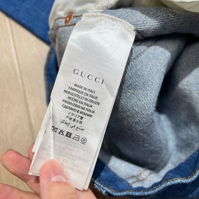 Gucci Gucci Tiger head floral embroidered jeans 2504-Nextarrow Size US 29 - 6 Thumbnail