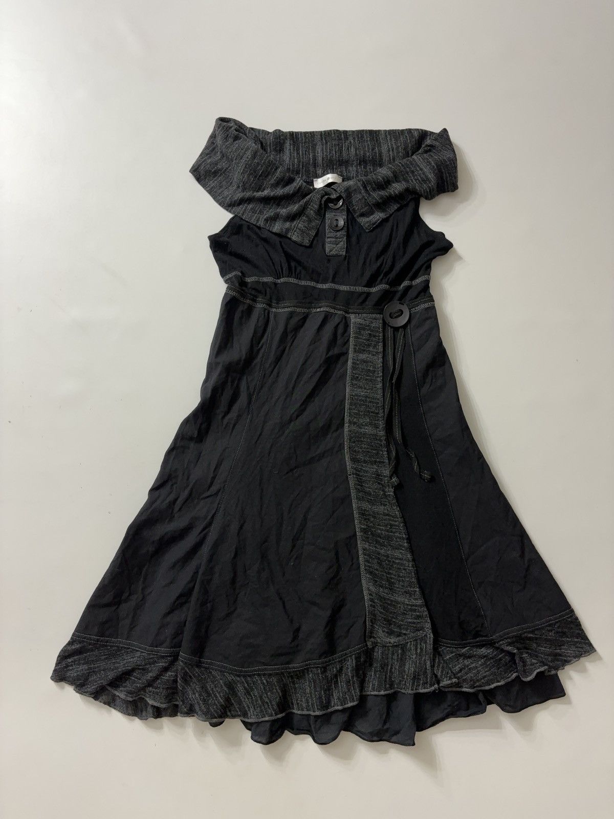 Vintage ARCHIVE MIDI MINI MIXED PATCHWORK BOHO DRESS Size S / US 4 / IT 40 - 1 Thumbnail