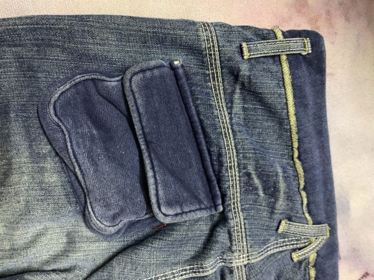 Japanese Brand Flare ET BOITE Washed Denim Hybrid Pants Spirit Goa Lgb Size US 32 / EU 48 - 8 Thumbnail