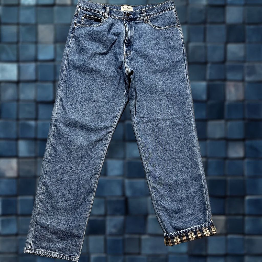 Vintage VINTAGE L.L. Bean Jeans Mens 38x34 Blue Denim 5-Pocket Relaxed Straight Regular Size XS? Size US 38 / EU 54 - 1 Thumbnail