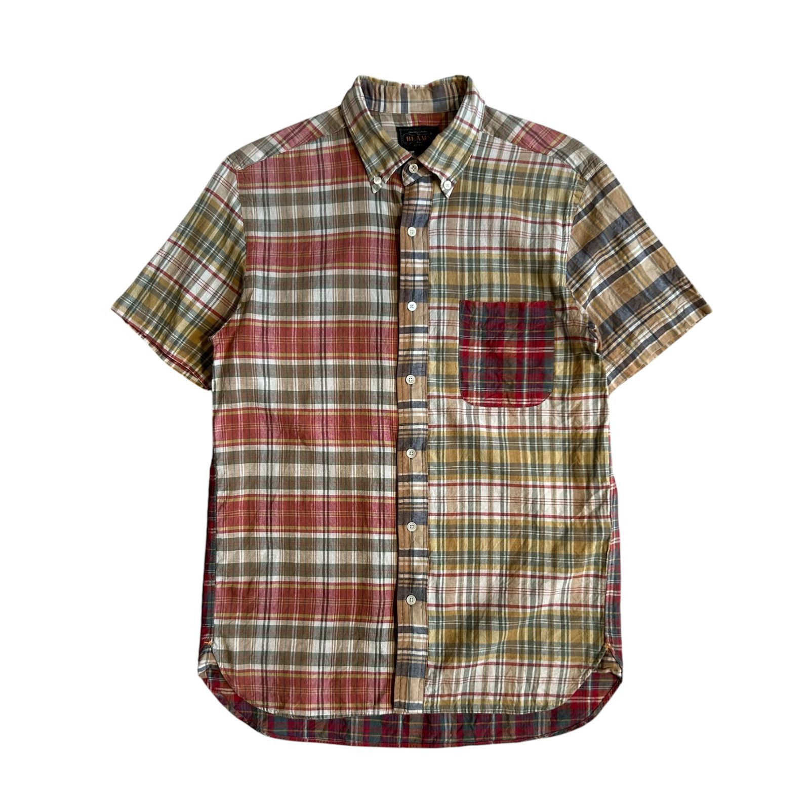 Beams Plus Beams Plus Madras Crazy Button Down Shirt Patchwork American Size US S / EU 44-46 / 1 - 1 Thumbnail