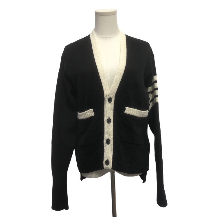 Thom Browne Thom Browne 4-Bar Stripe Cardigan Size XS Size US XS / EU 42 / 0 - 1 Thumbnail